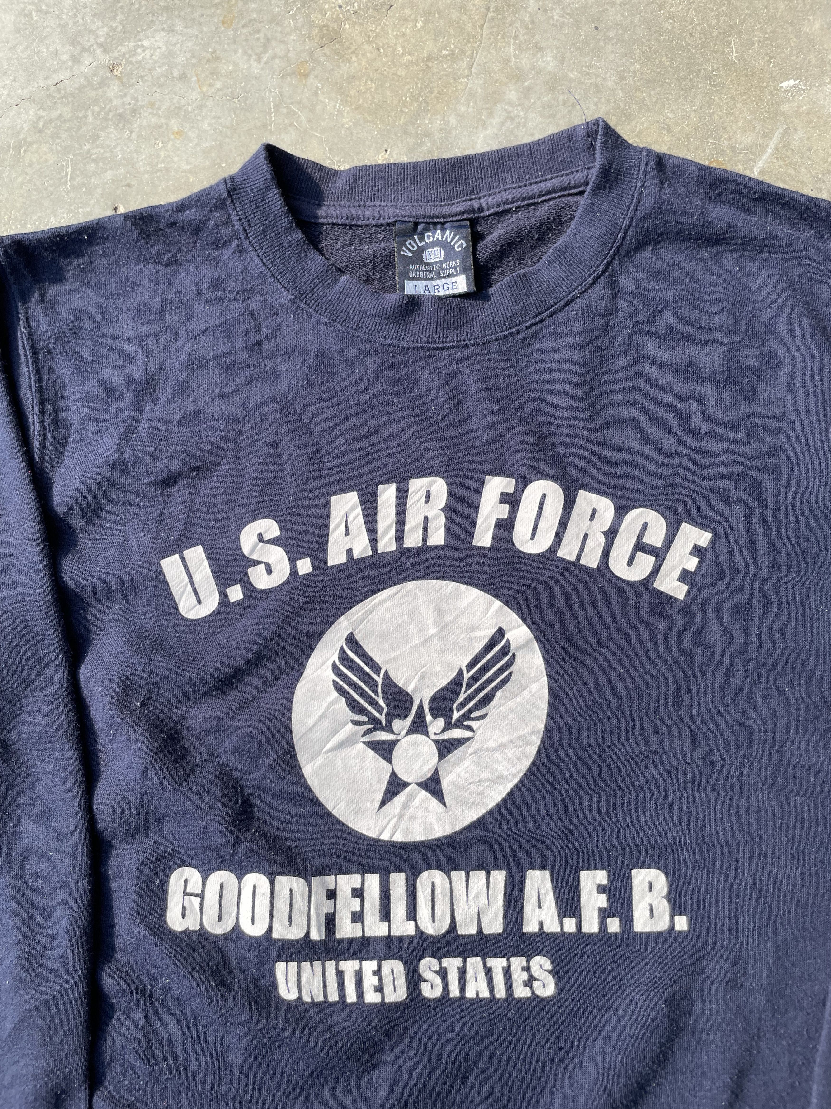 Japanese Brand Vintage USAF Goodfellow AB Sweatshirt Size US M / EU 48-50 / 2 - 3 Thumbnail