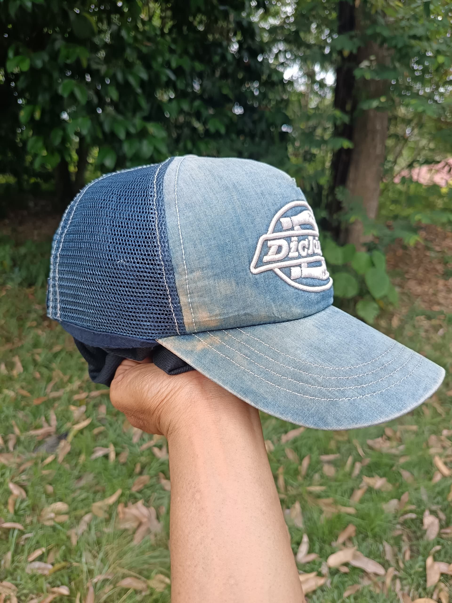 Dickies × Vintage 90s vintage dickies big logo trucker snapback made in Japan Size ONE SIZE - 3 Thumbnail