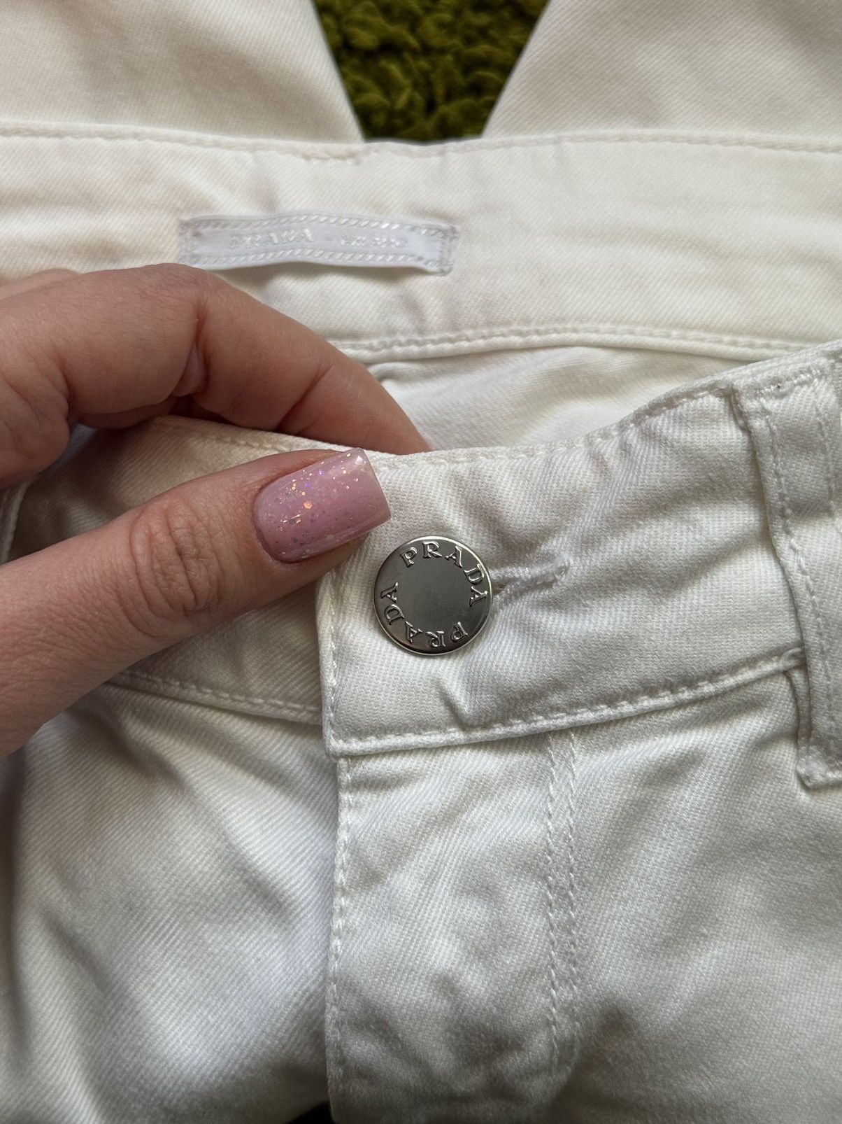 Prada Prada white jeans denim pants Size 25" / US 0 / IT 36 - 4 Thumbnail