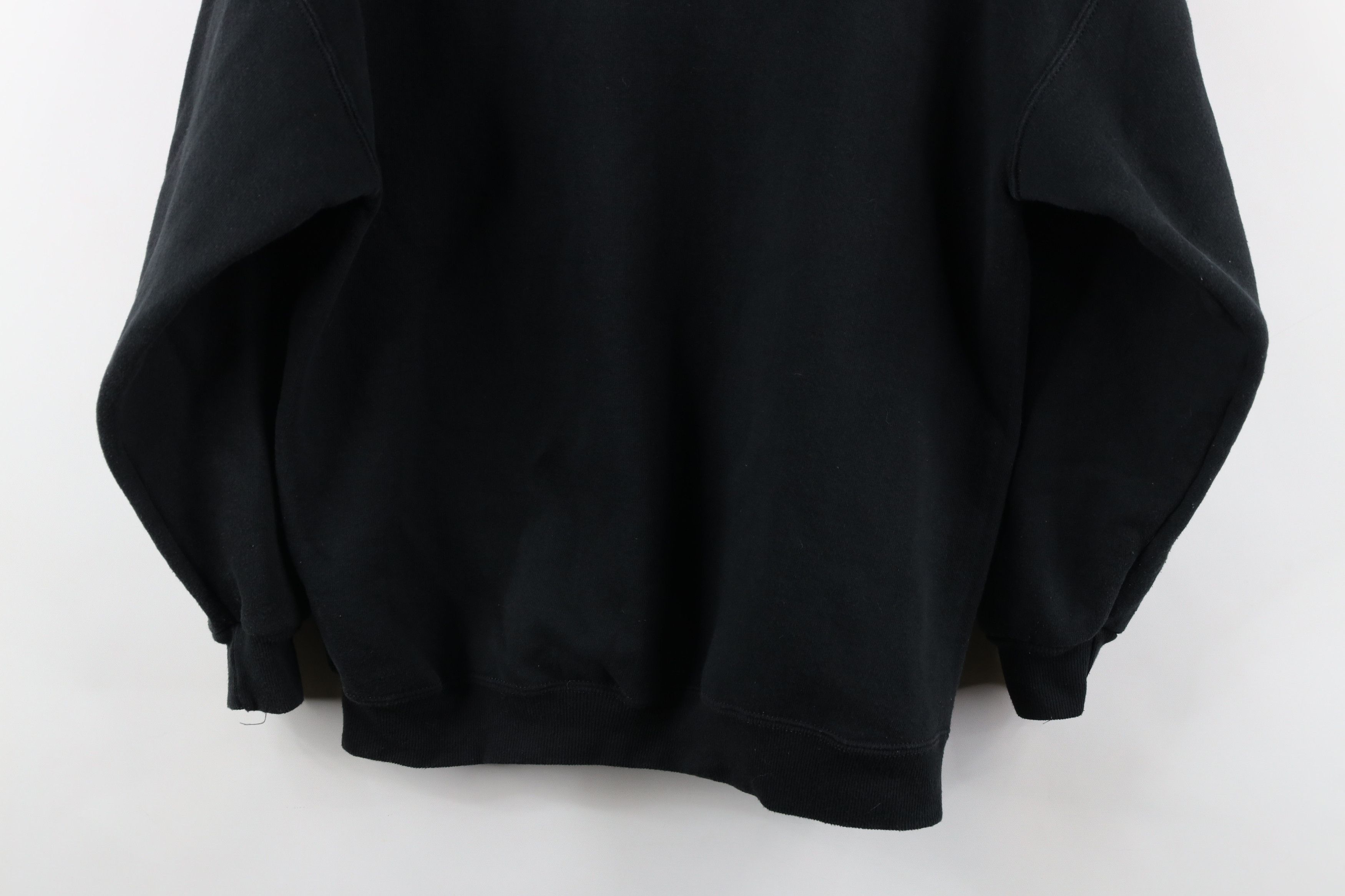Vintage Vintage 90s Streetwear Blank Crewneck Sweatshirt Black USA Size M / US 6-8 / IT 42-44 - 8 Thumbnail