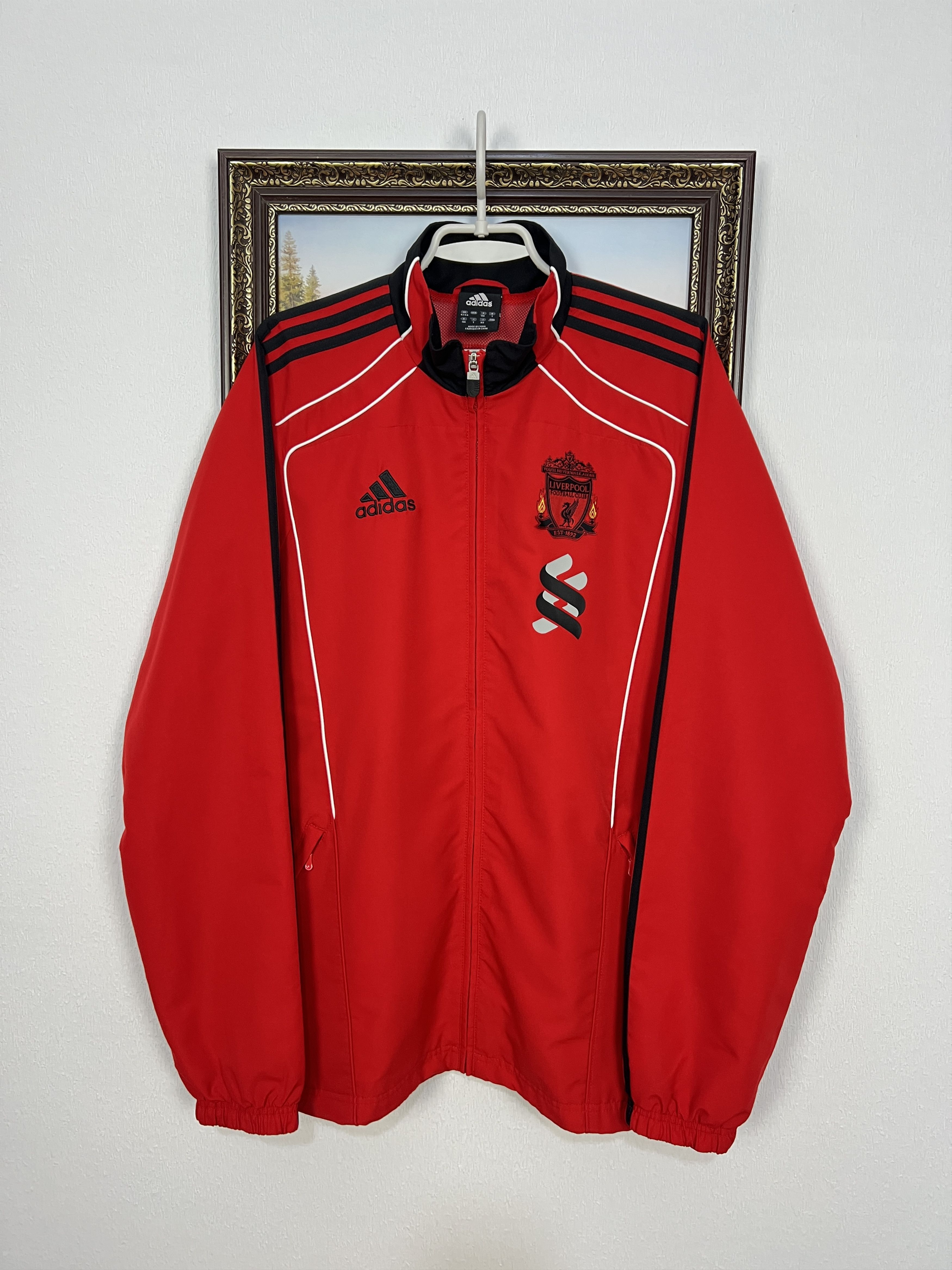 Adidas Vintage Adidas Liverpool Football Jacket Soccer Track Top Size US L / EU 52-54 / 3 - 1 Thumbnail