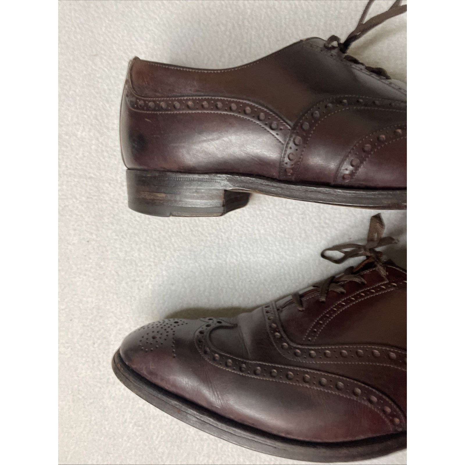 Brooks Brothers Vtg Brooks Brothers Devon England Wingtip Brown Leather 11.5 Size US 11.5 / EU 44-45 - 6 Thumbnail