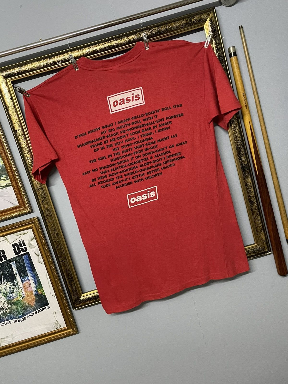 Vintage Vintage 90s Og Oasis Box Logo Top Song Single Stitch Tshirt Size US L / EU 52-54 / 3 - 12 Thumbnail
