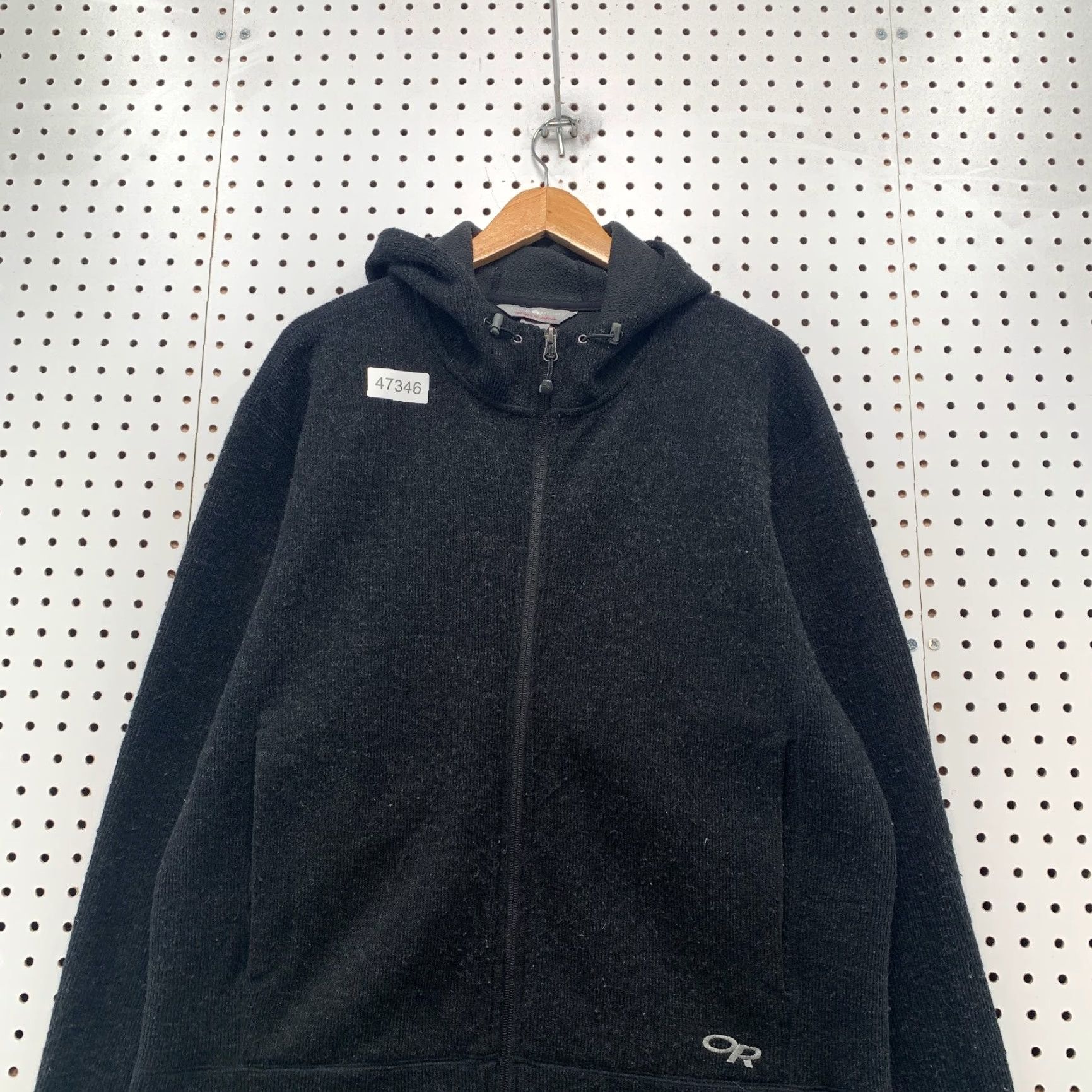 Outdoor Research Outdoor Research Wool Exit Jacket Mens Large Black Heavyweight Fleece Lined Size US L / EU 52-54 / 3 - 5 Thumbnail