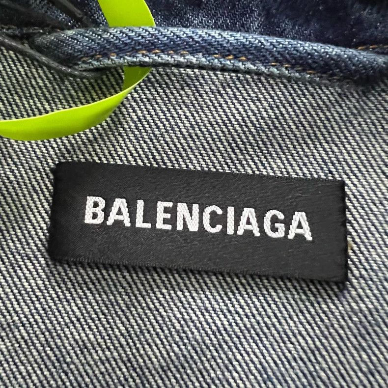 Balenciaga Balenciaga Embroidered logo denim jacket Size US M / EU 48-50 / 2 - 3 Thumbnail