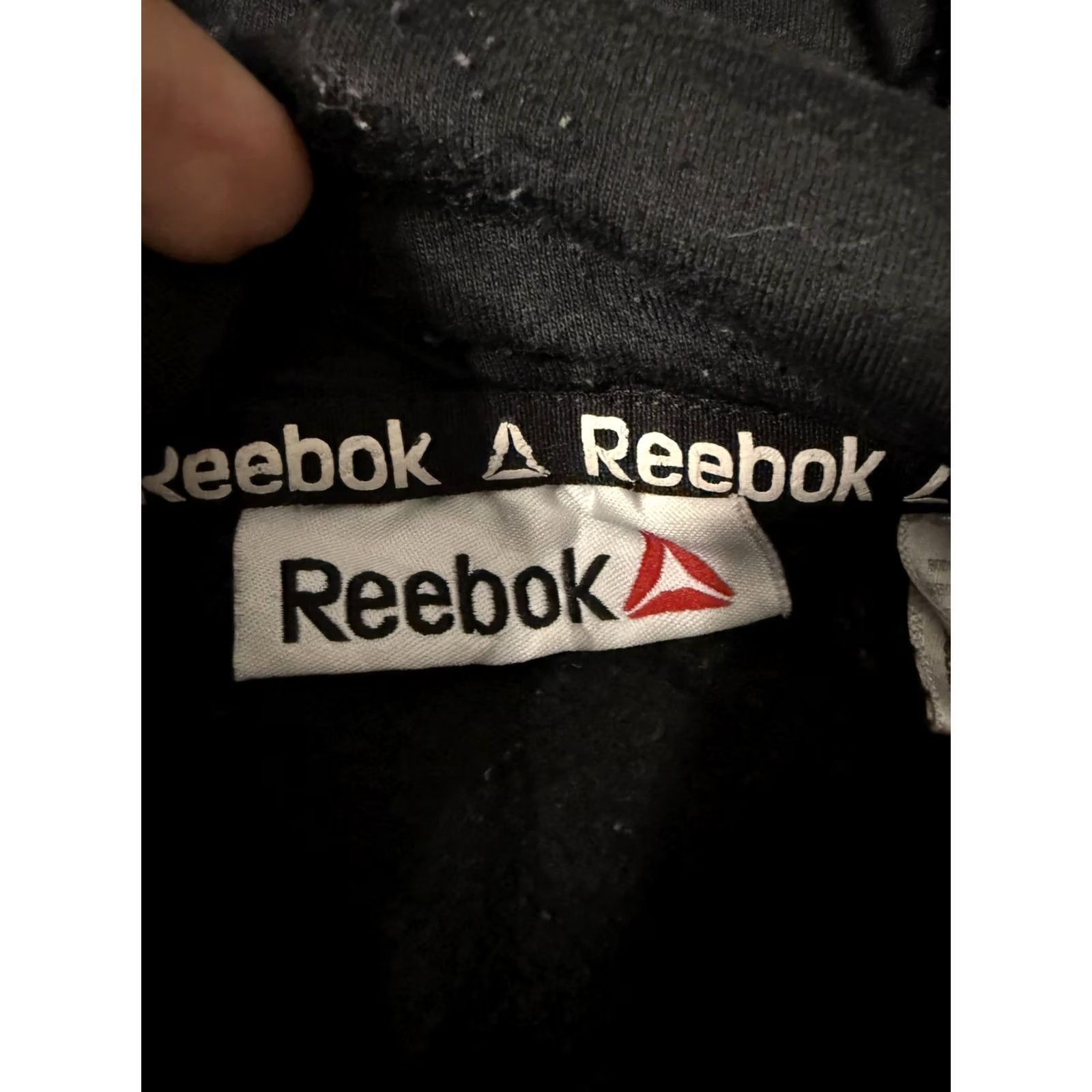 Reebok Reebok Hoodie Mens L Black Large Front Logo Graphic Print Pullover Fleece Sweatshirt Sports Size US L / EU 52-54 / 3 - 7 Thumbnail