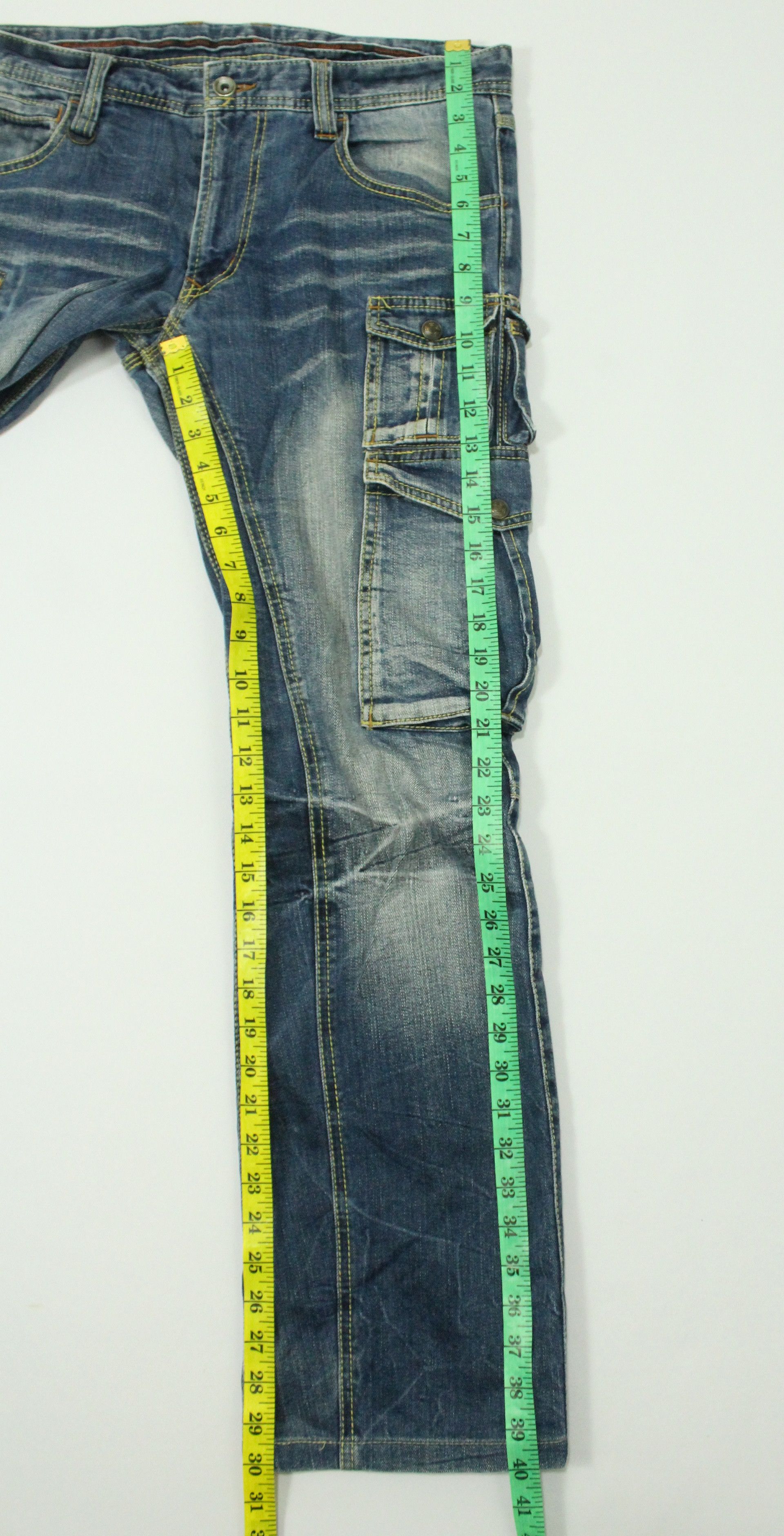 If Six Was Nine SICK 🔥 13 Pockets NICOLE CLUB FOR MEN Denim Stretchy Size US 33 - 24 Thumbnail