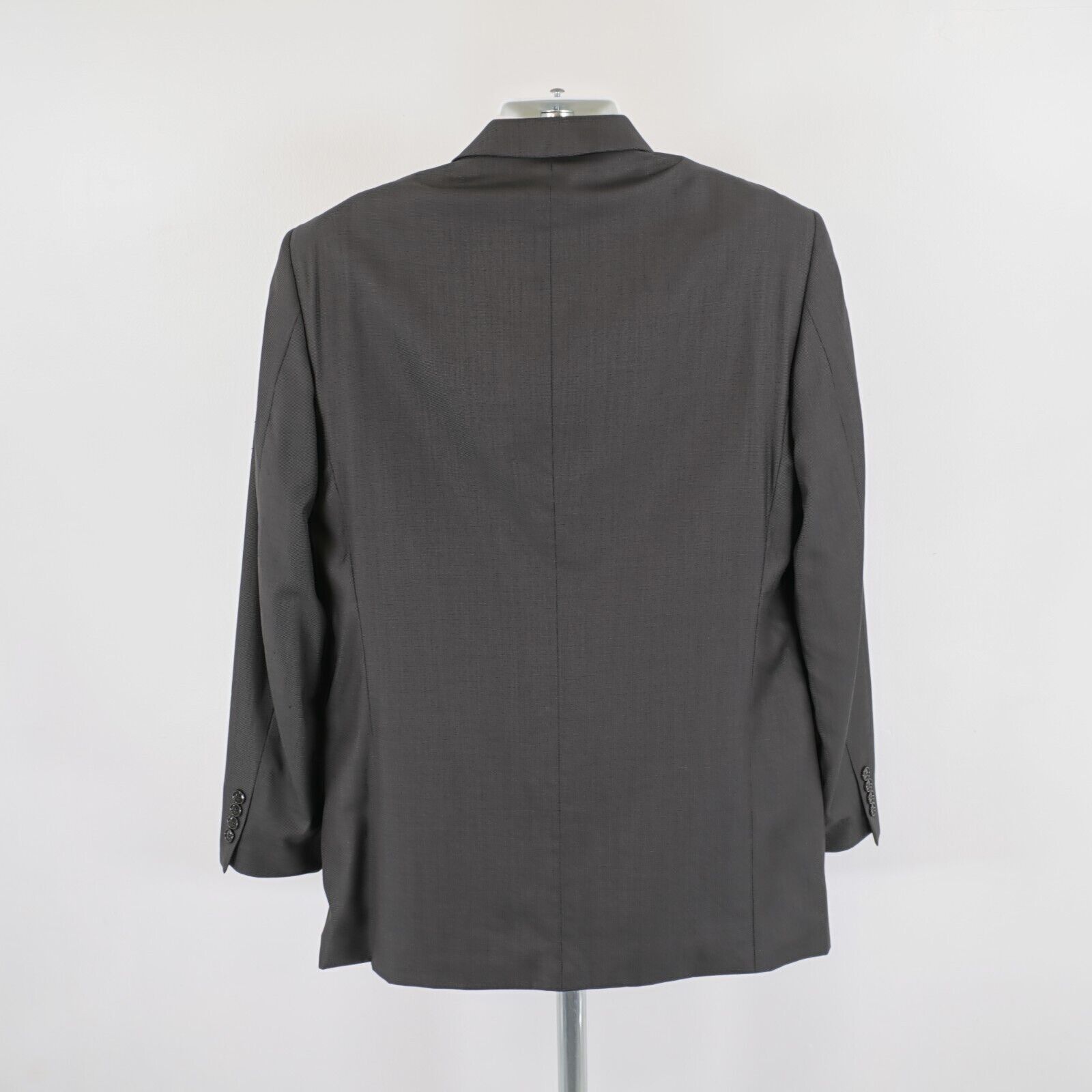 Jones New York Jones New York Wool Silk Brown Black Nailshead 3 Button Blaz Size 44L - 6 Thumbnail