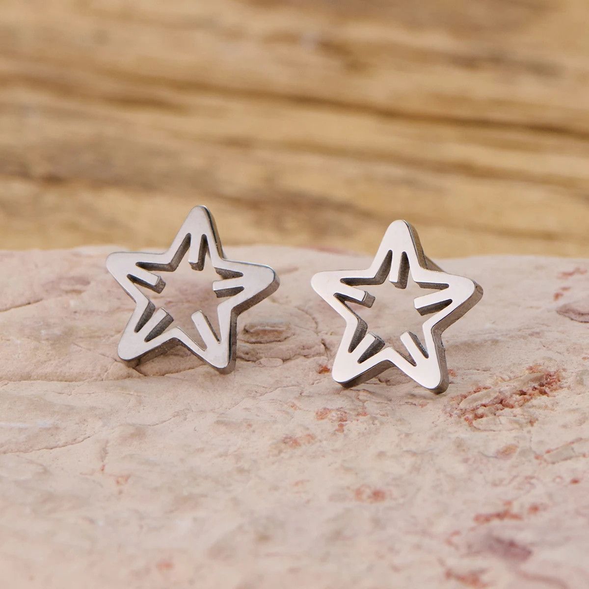 Jewelry Star Mini Stud Earrings Charm Earring Gift Size ONE SIZE - 1 Preview