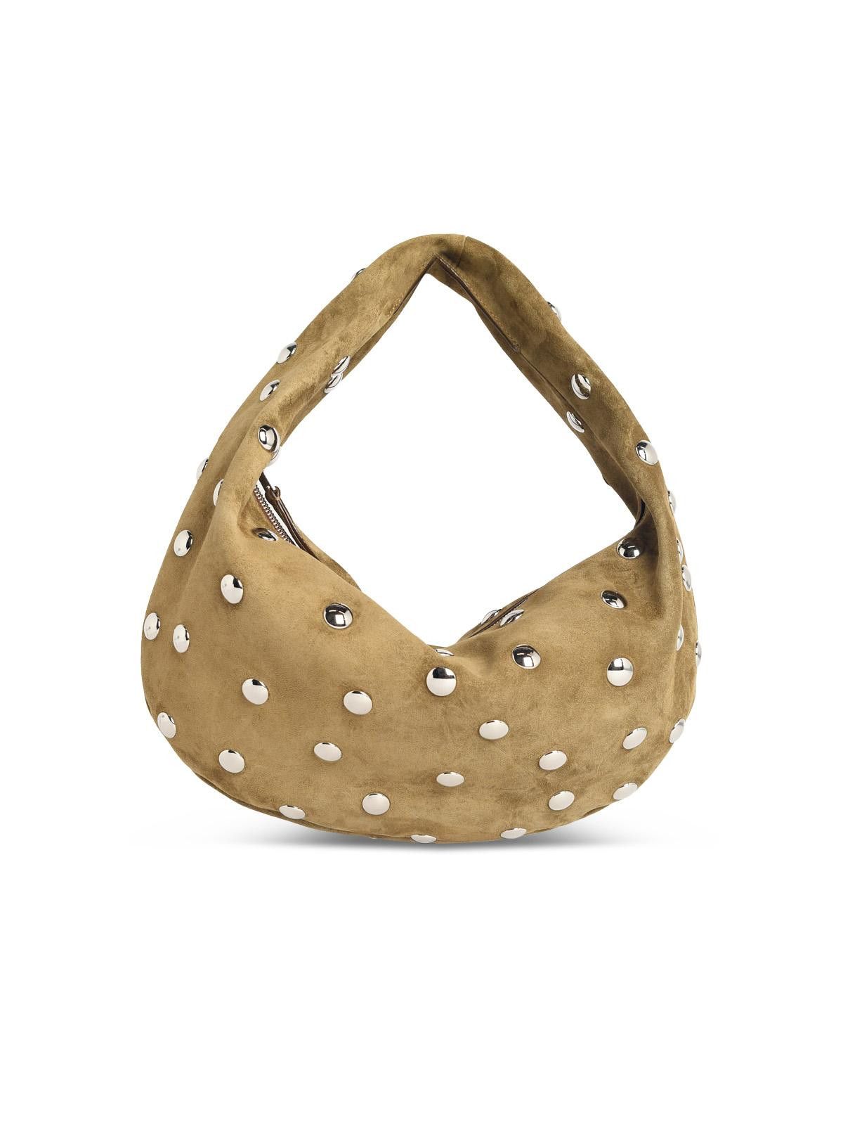 KHAITE KHAITE Olivia Hobo' Mud Green Suede Bag Size ONE SIZE - 1 Thumbnail