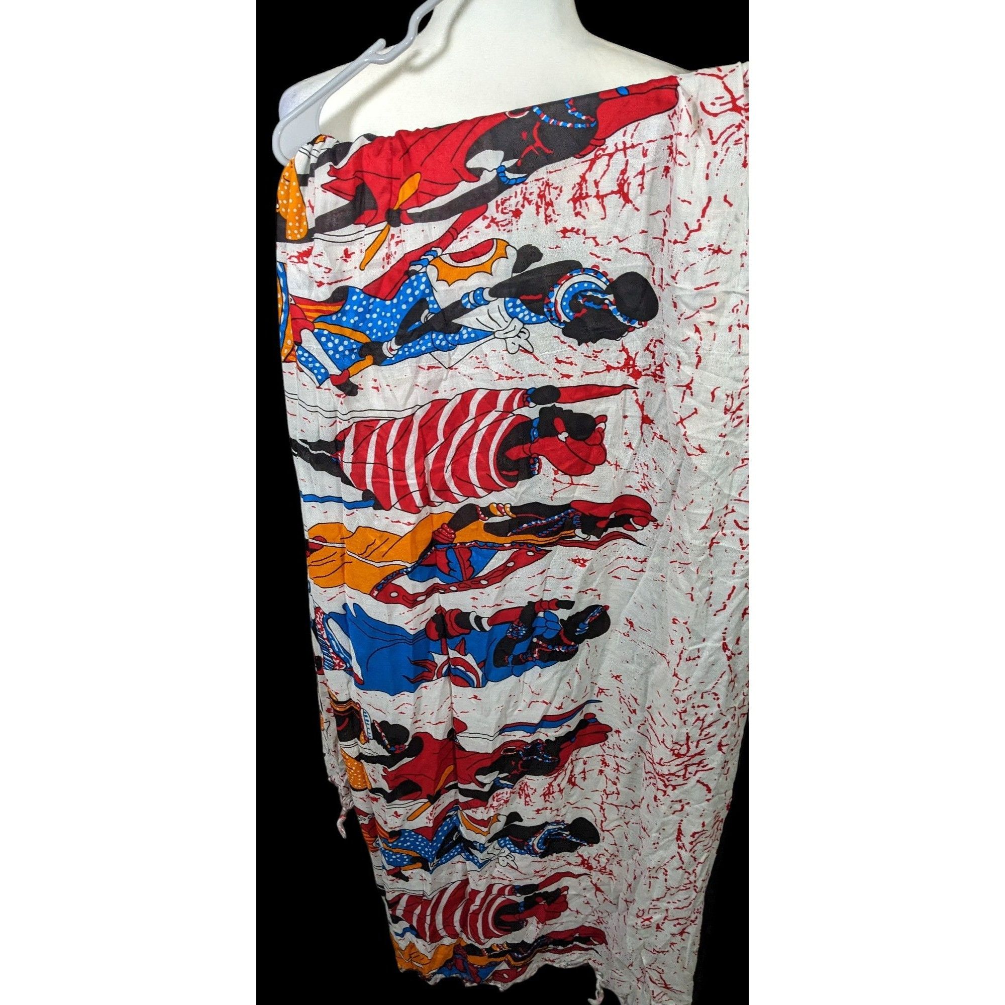 Other Artisan Made African Villagers Wrap/Scarf Size ONE SIZE - 3 Thumbnail