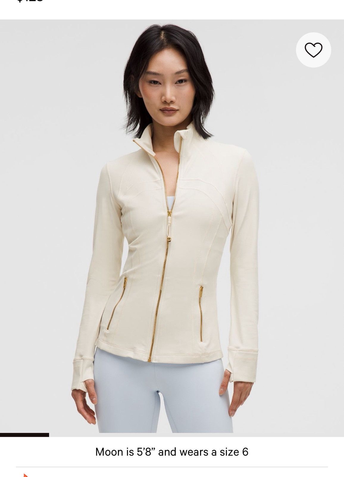 Lululemon Ivory and gold lulu lemon Size S / US 4 / IT 40 - 1 Thumbnail