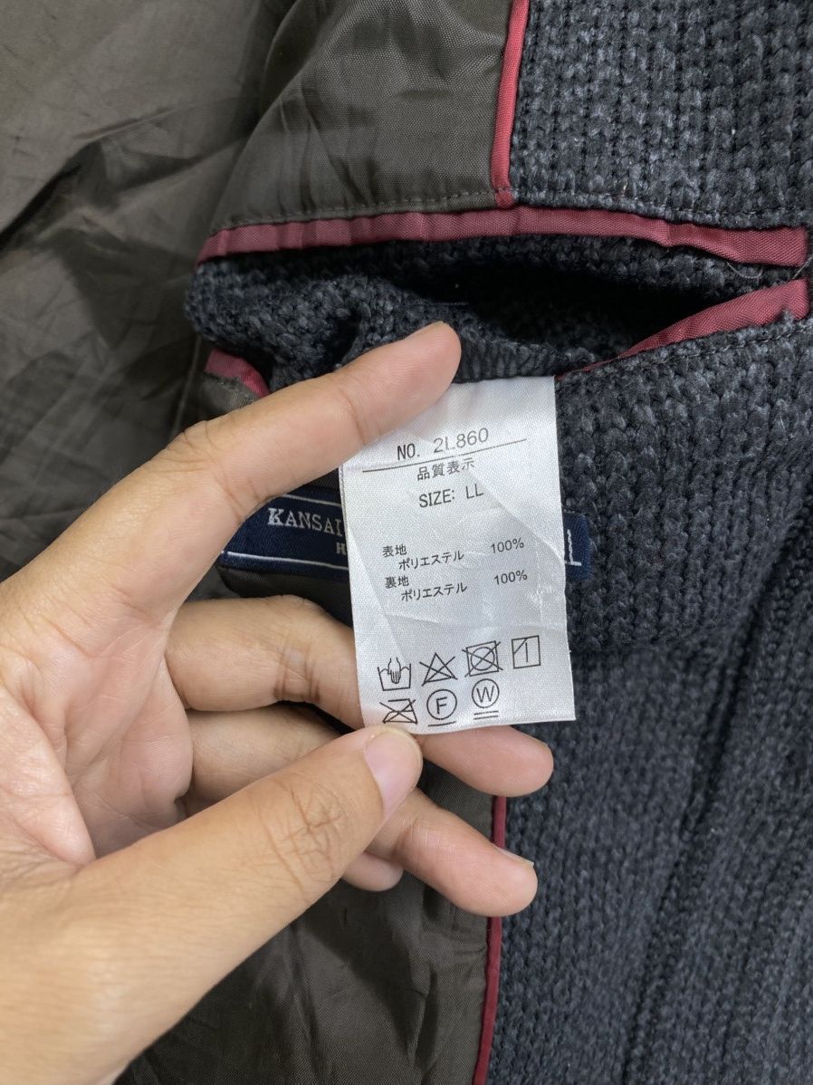 Japanese Brand × Kansai Yamamoto Vintage 90s Kansai Yamamoto Homme Buttoned Knit Jacket Size US XL / EU 56 / 4 - 10 Thumbnail