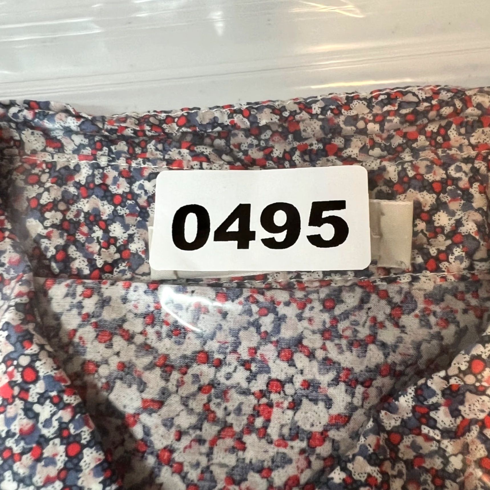 Vintage VINTAGE M.Patmos Womens Floral Button-Down Shirt XS Red White Blue Cotton Shirt Womens XS Size XS / US 0-2 / IT 36-38 - 8 Thumbnail