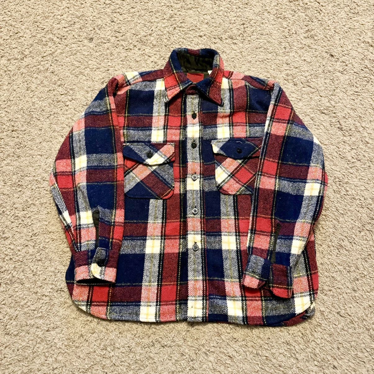 Sears × Vintage TRUE VINTAGE 70s SEARS KINGS ROAD PLAID JACKET! Size US XL / EU 56 / 4 - 1 Thumbnail