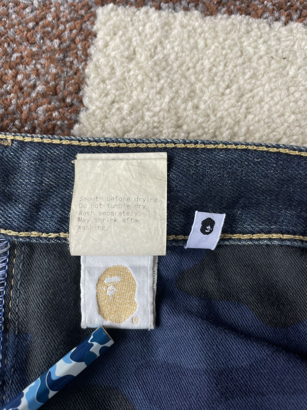 Bape Bape Ape Head Logo Denim short Size US 34 / EU 50 - 10 Thumbnail
