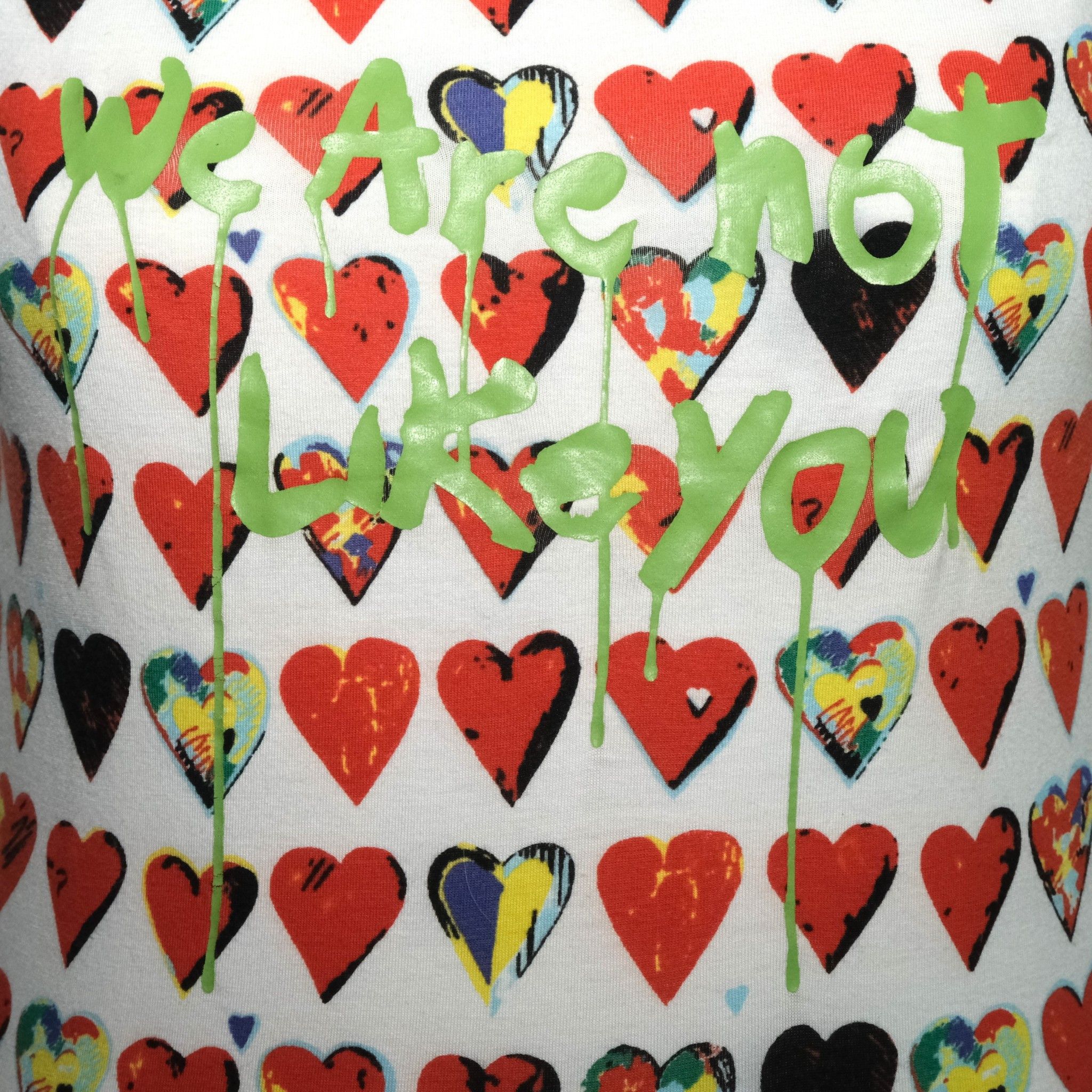 Versace Jeans Couture Jim Dine Heart Graffiti Print Tank Top Size M / US 6-8 / IT 42-44 - 4 Thumbnail
