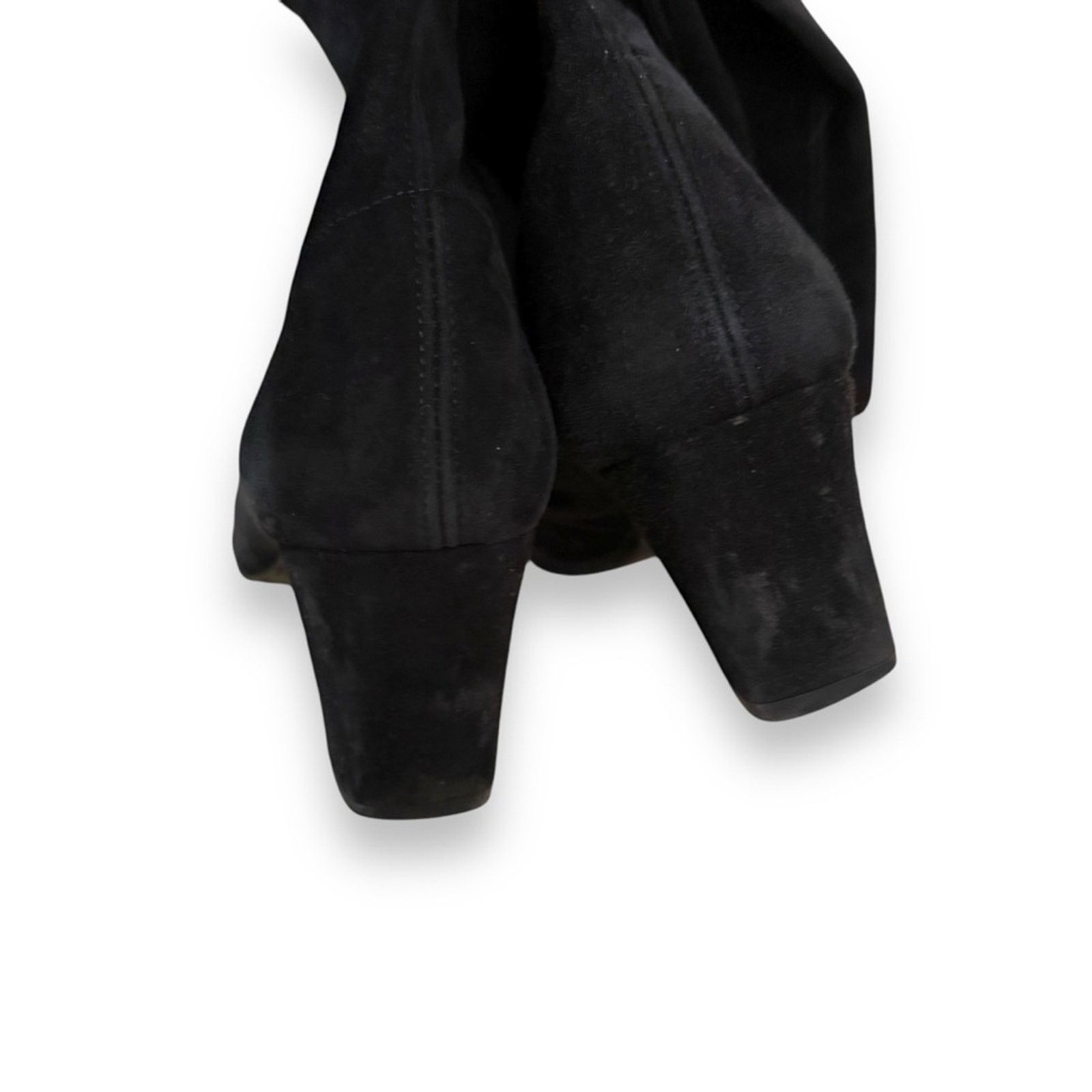 Stuart Weitzman Stuart Weitzman Chicboot Black Suede Knee High Boots Sz 8W Size US 8 / IT 38 - 5 Thumbnail