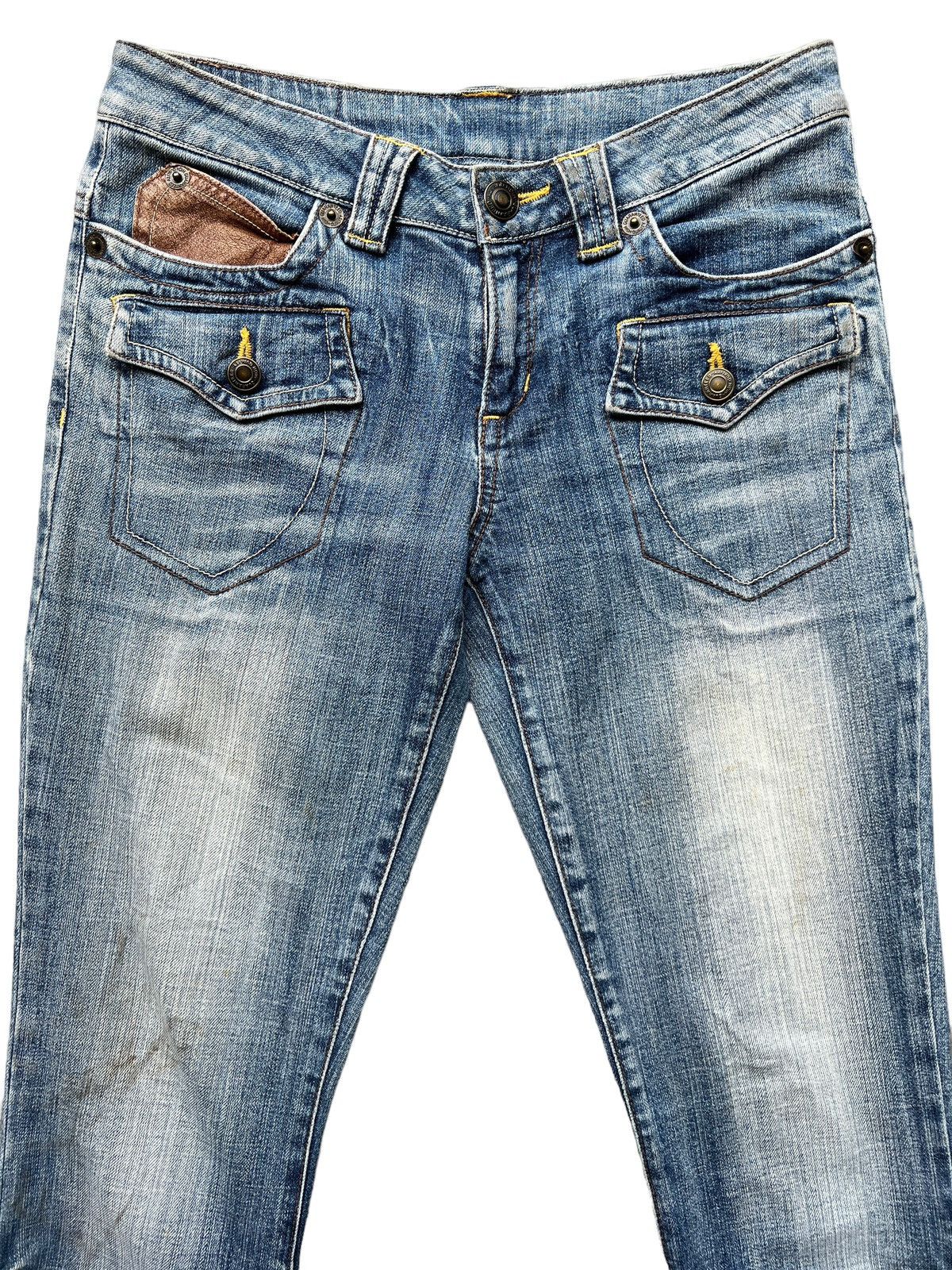 Japanese Brand Flare Japan Multipocket Boot Cut Bondage Stretch Jeans 30x31 Size 30" / US 8 / IT 44 - 4 Thumbnail