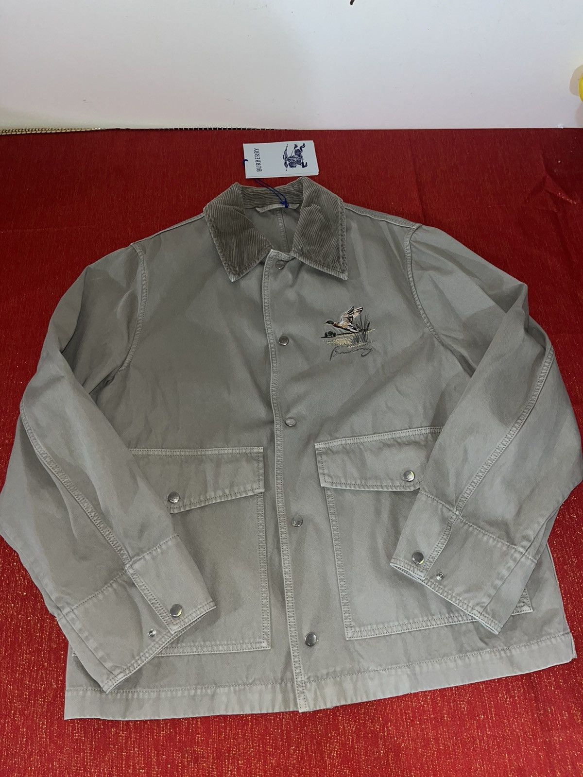 Burberry Burberry Corduroy-Collar Work Jacket Sz L Size US L / EU 52-54 / 3 - 12 Thumbnail