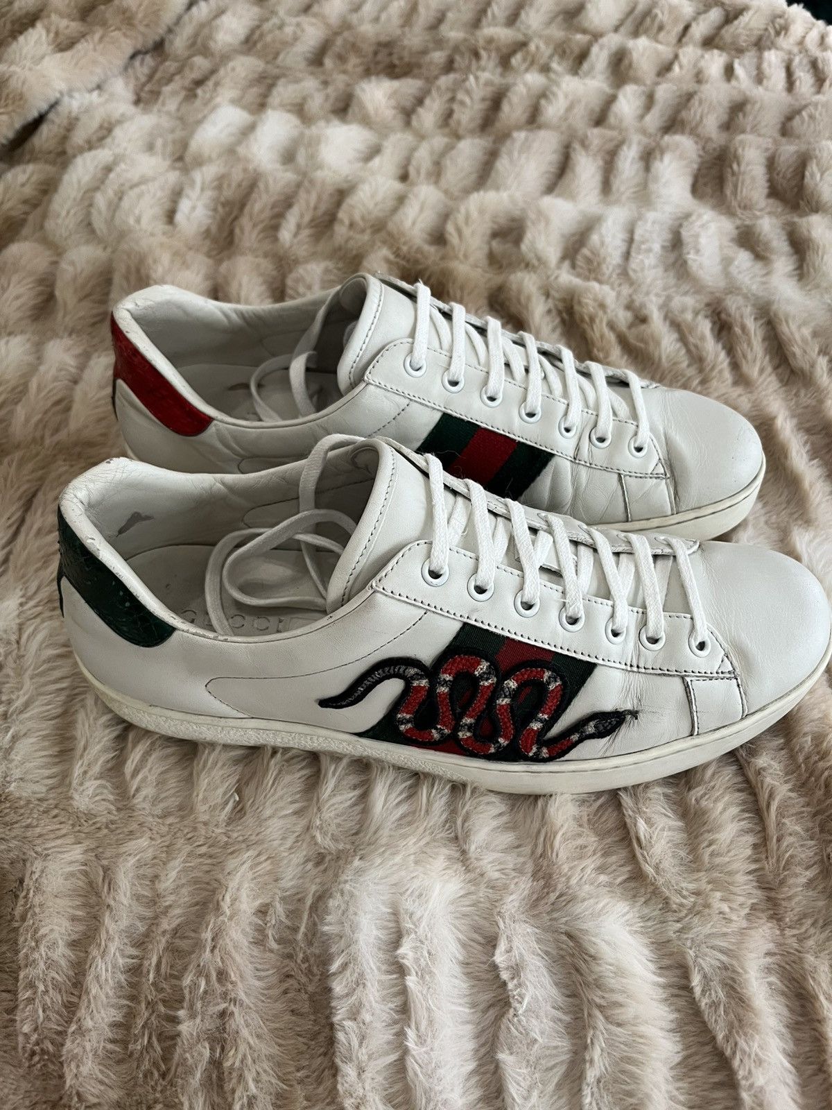 Gucci Men's Gucci Ace Embroidered Snake Size US 9.5 / EU 42-43 - 1 Thumbnail