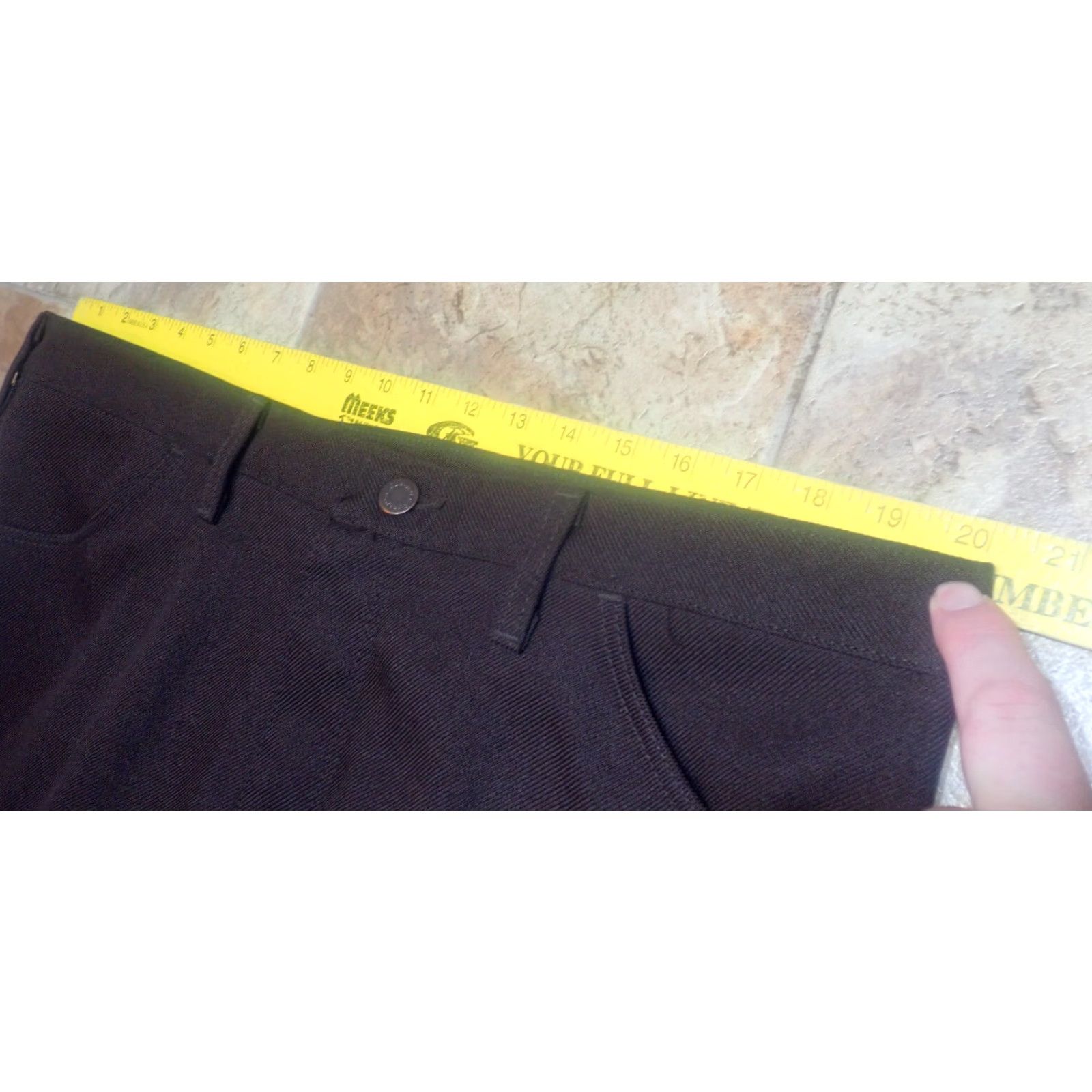 Wrangler VINTAGE Wrangler Pants Mens 40x30 Brown Wrancher Polyester Western USA Made 82BN Size US 40 / EU 56 - 6 Thumbnail