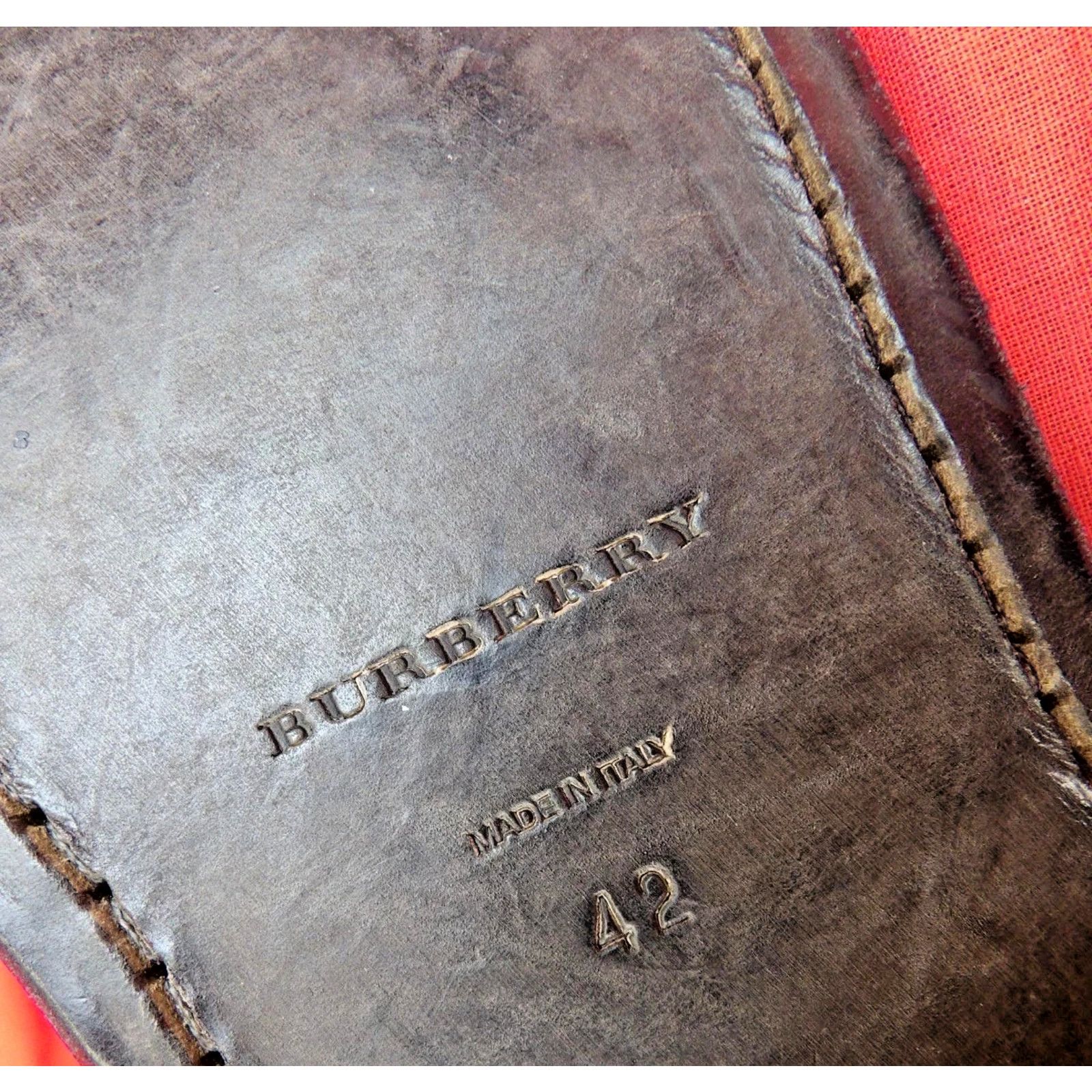 Burberry BURBERRY REDWORTHS BROWN LEATHER SHEARLING OXFORDS 42 ITALY Size US 9 / EU 42 - 10 Thumbnail