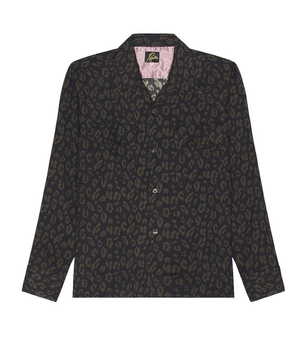 Needles NEEDLES ‘CLASSIC SHIRT’ - WOOL LEOPARD PRINT Size US L / EU 52-54 / 3 - 5 Thumbnail
