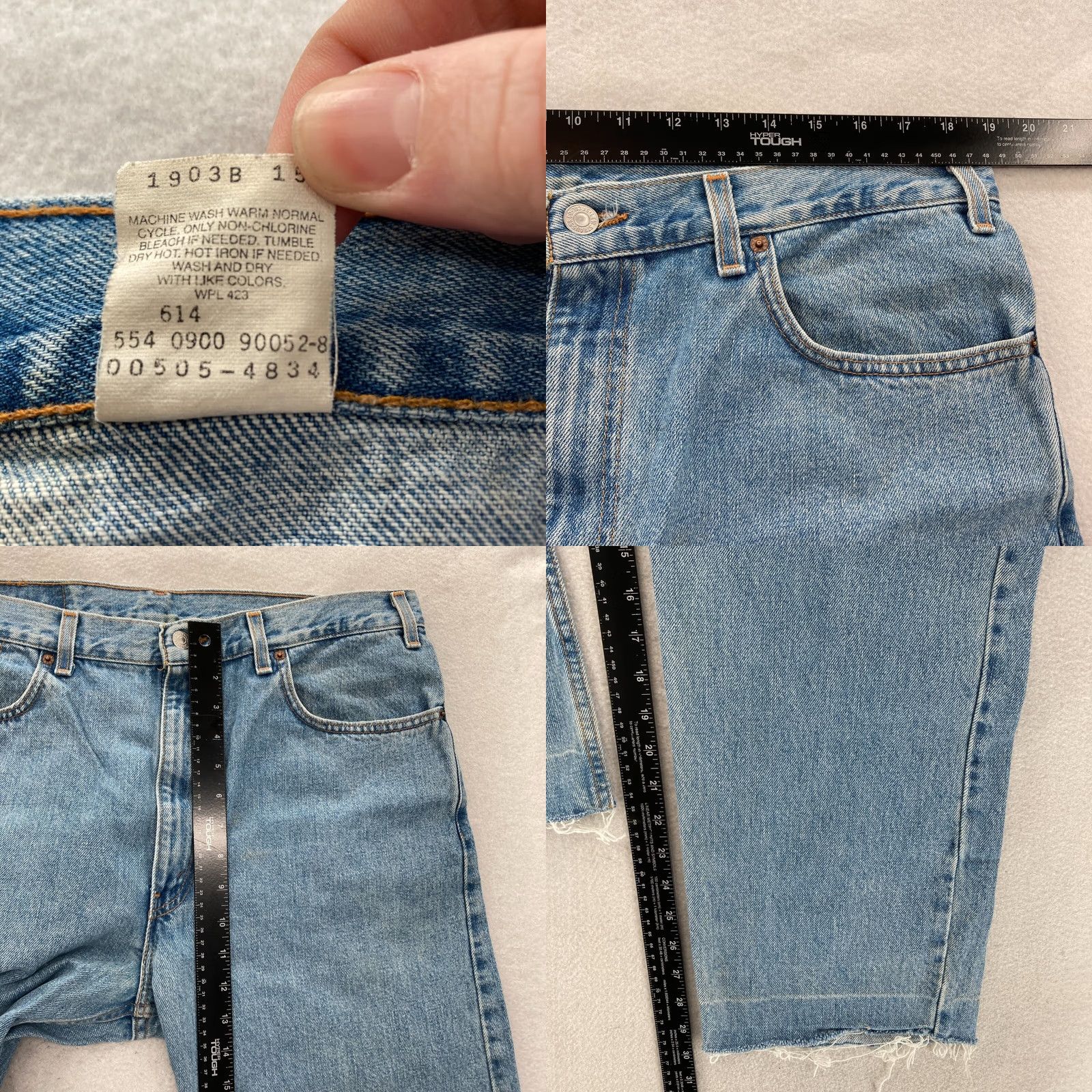 Levi's Vintage Levi's 505 Jeans Mens 38x30 Regular Fit Straight Blue Denim 2000 Y2K Levi's Jeans Mens 38x30 Regular Fit Straight Blue Denim 2000 Y2K Size US 38 / EU 54 - 8 Thumbnail
