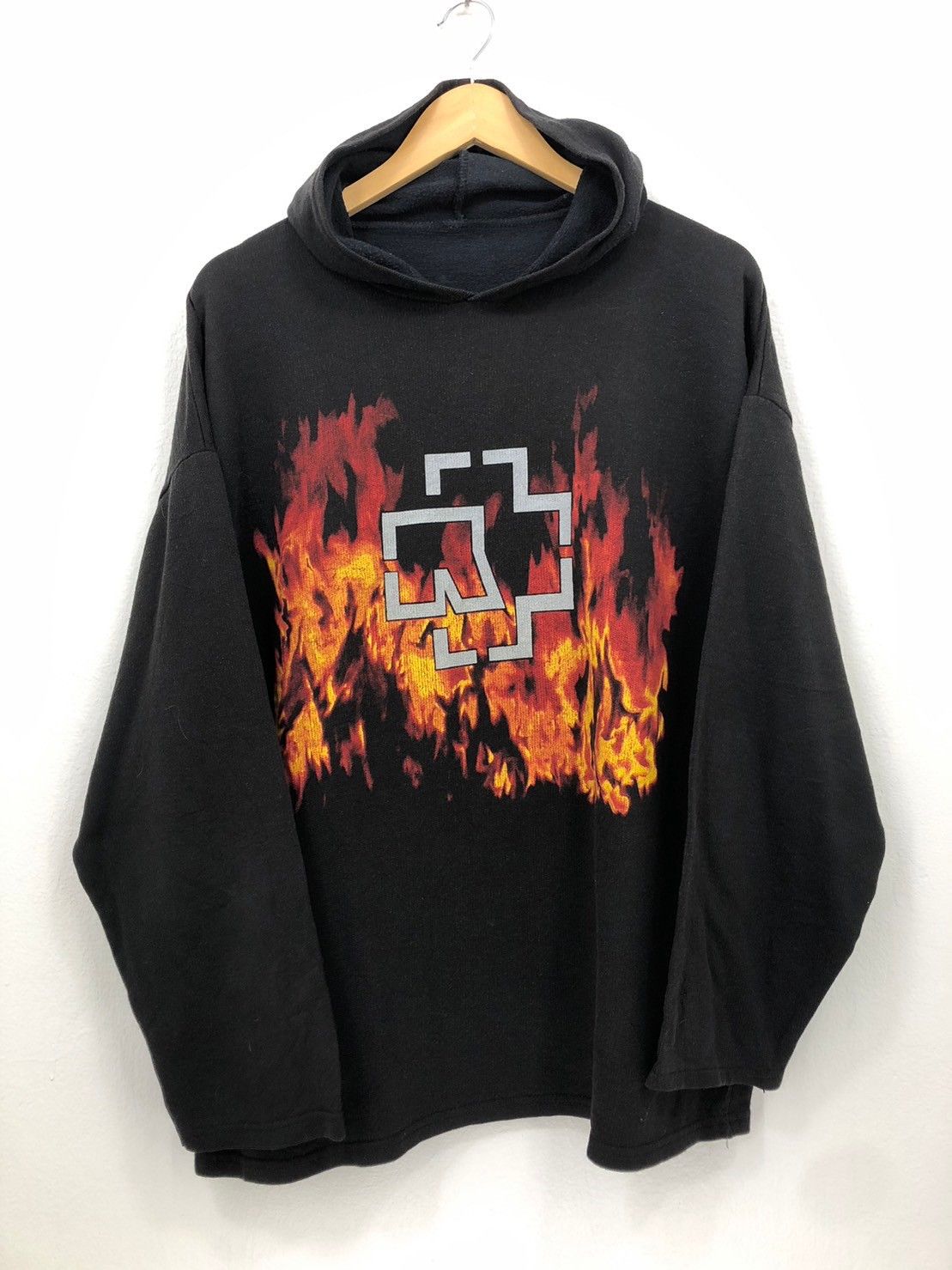 Vintage Vintage 2000's Rammstein Hoodie Fire BN Size US L / EU 52-54 / 3 - 4 Thumbnail