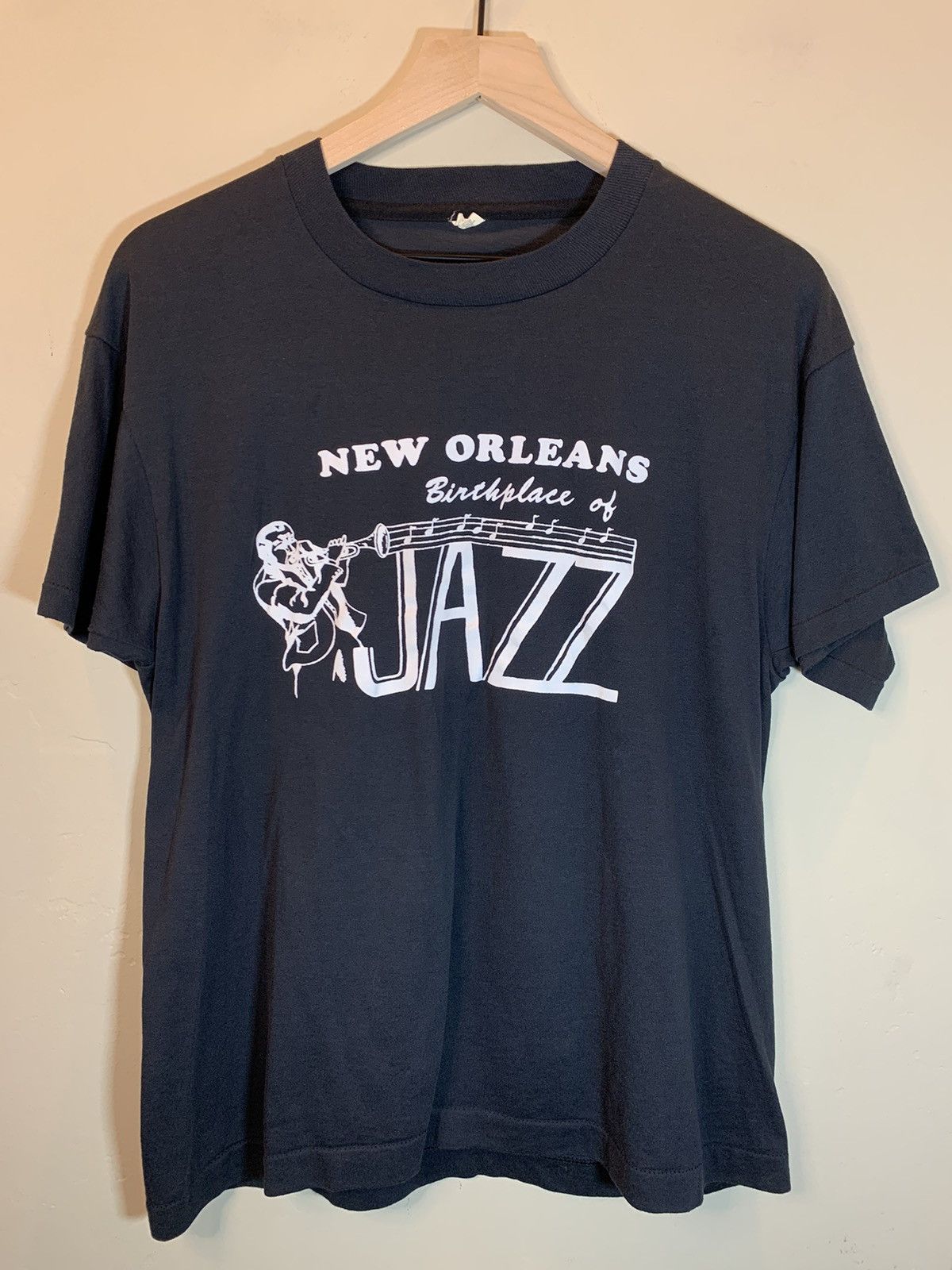 Vintage *RARE* Vintage 80’s New Orleans Birthplace Of Jazz Art Shirt Size US L / EU 52-54 / 3 - 1 Thumbnail