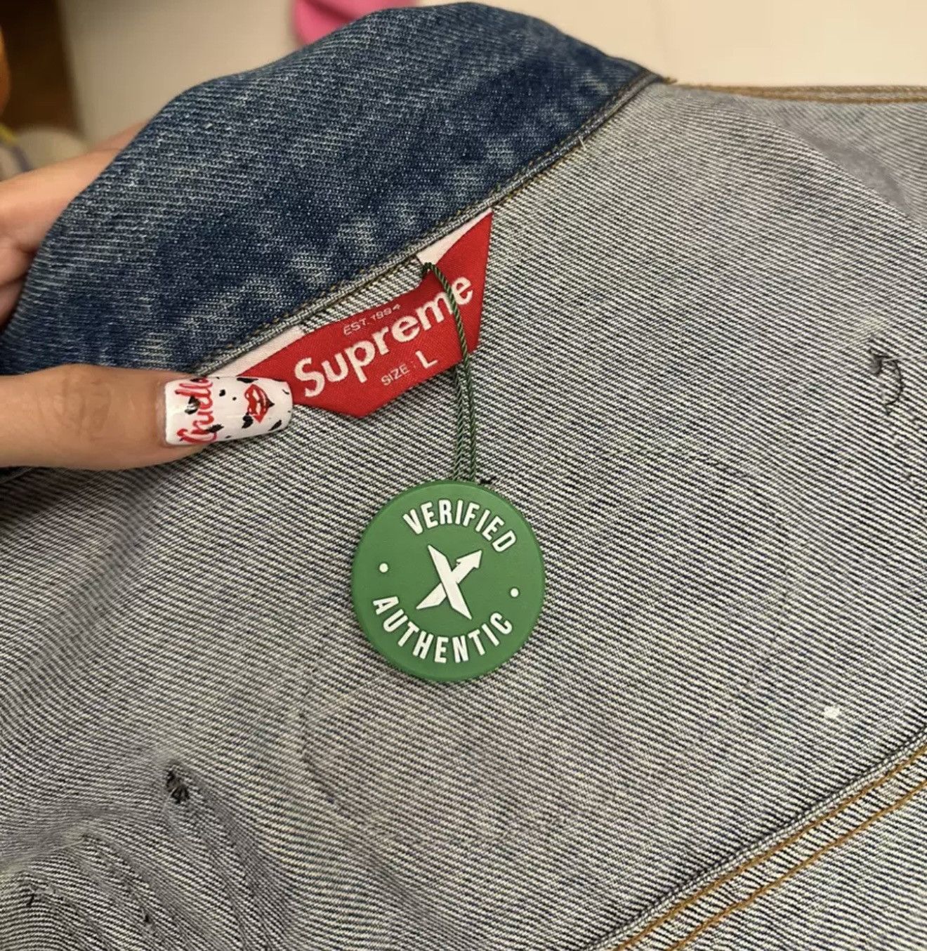 Supreme Supreme patches denim Trucker work Jacket Size US L / EU 52-54 / 3 - 3 Thumbnail