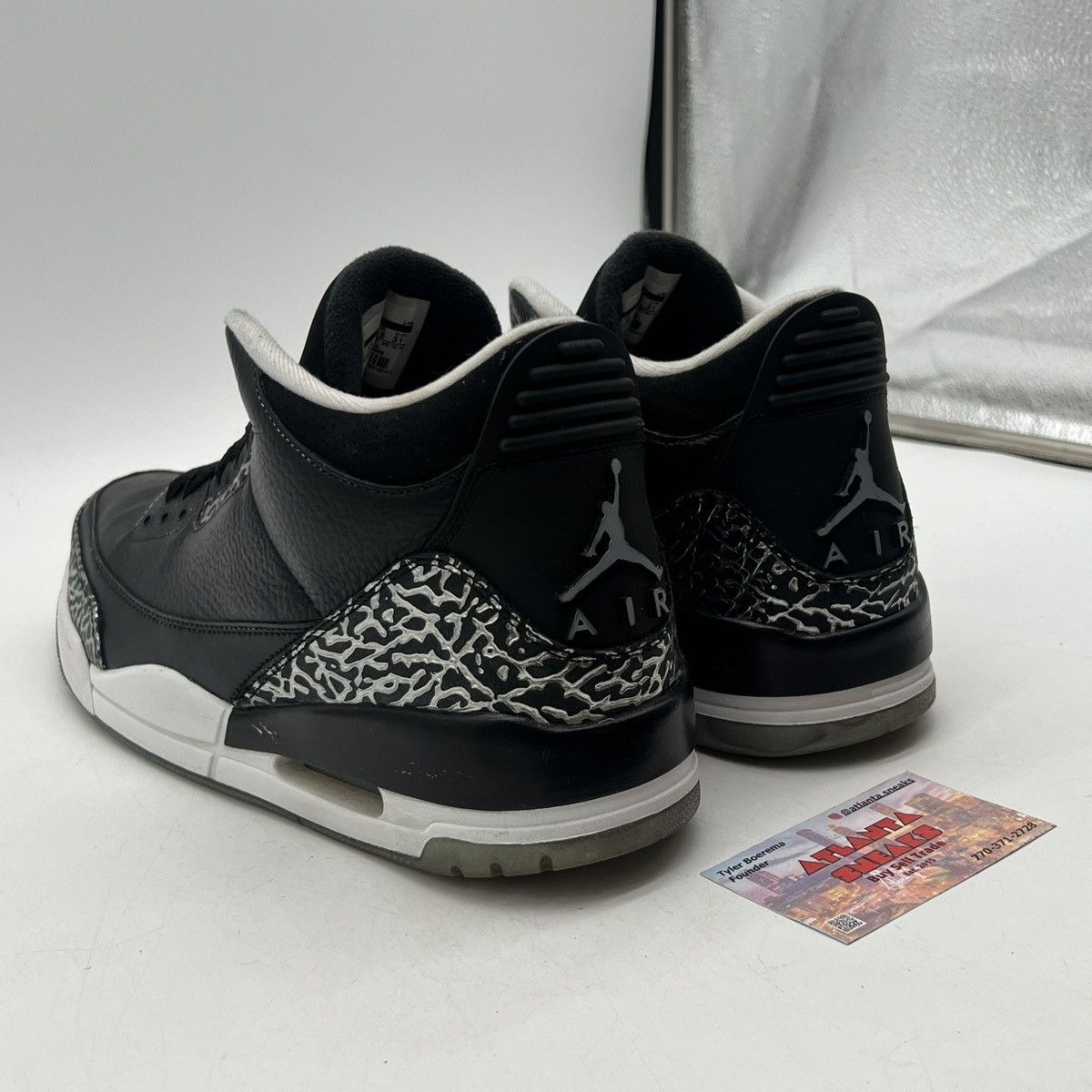Jordan Brand Air Jordan 3 wolf grey customs Size US 13 / EU 46 - 4 Thumbnail