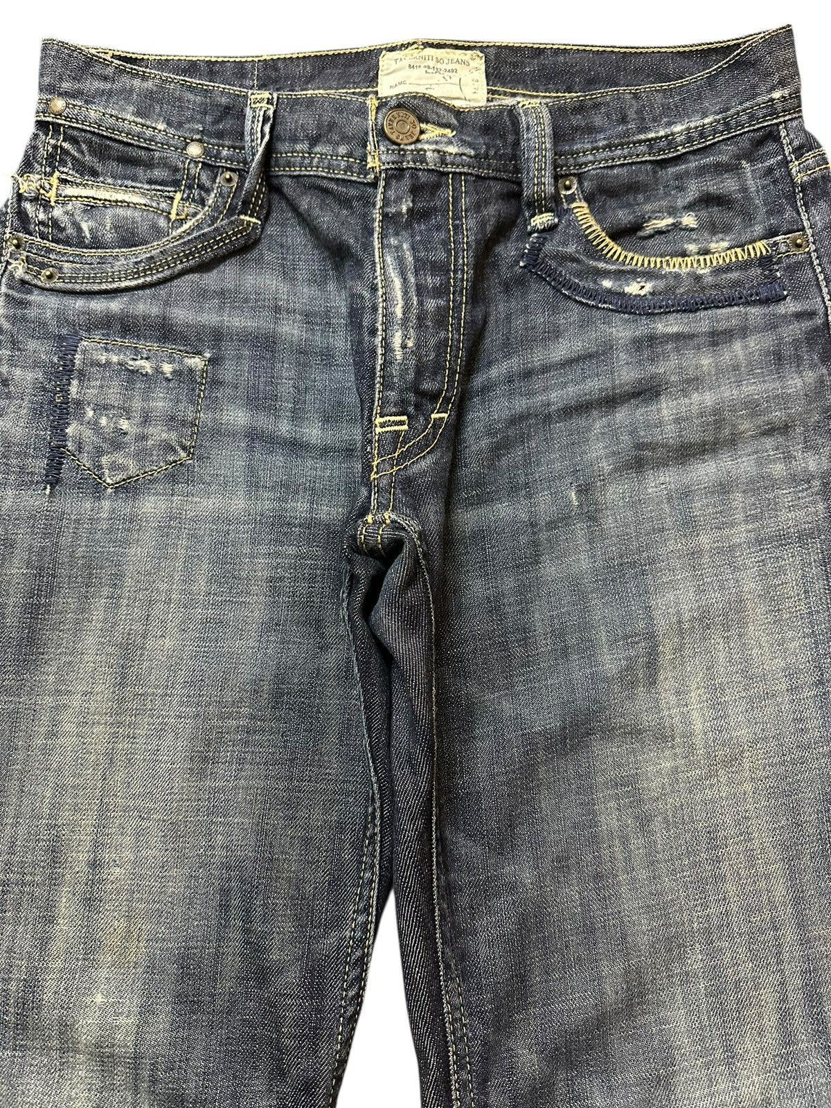 Taverniti Vintage Italy Taverniti Blue Wash Style Wide Leg Jeans Size US 31 - 3 Thumbnail