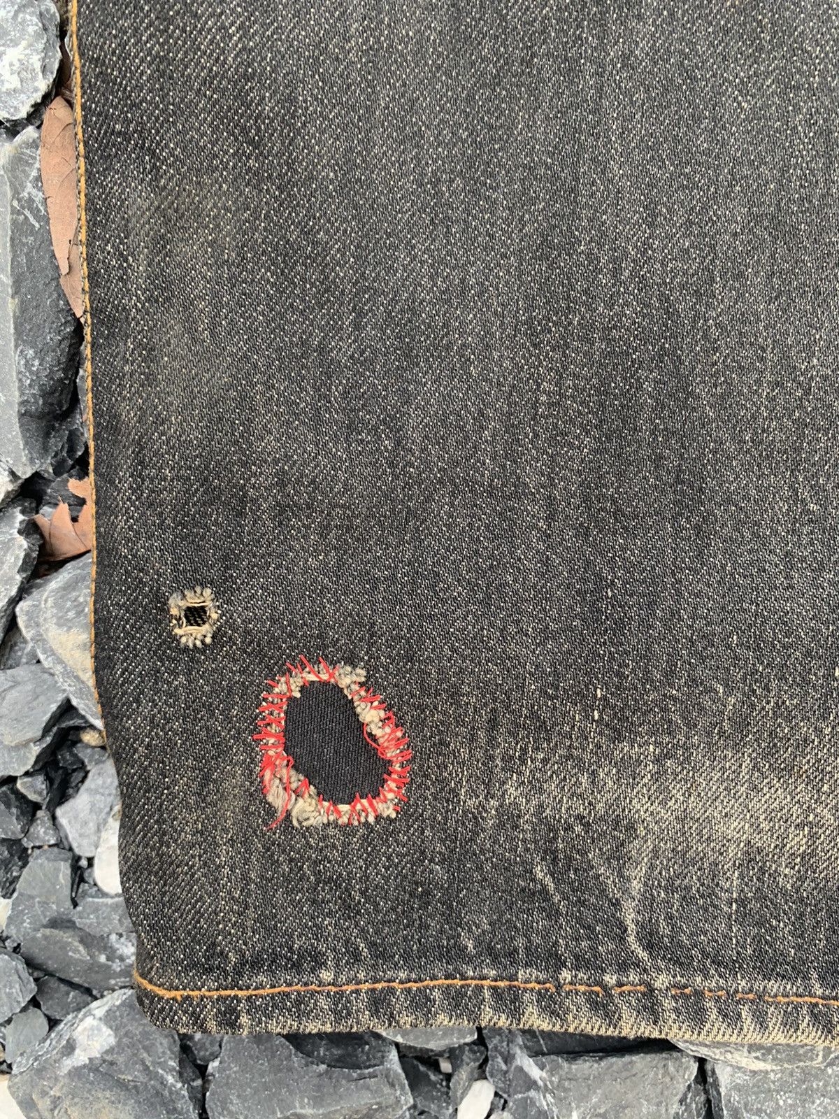Other JAPANESE BRAND LUMR SELVEDGE RUSTY&FADED DISTRESSED DENIM Size US 35 - 17 Thumbnail