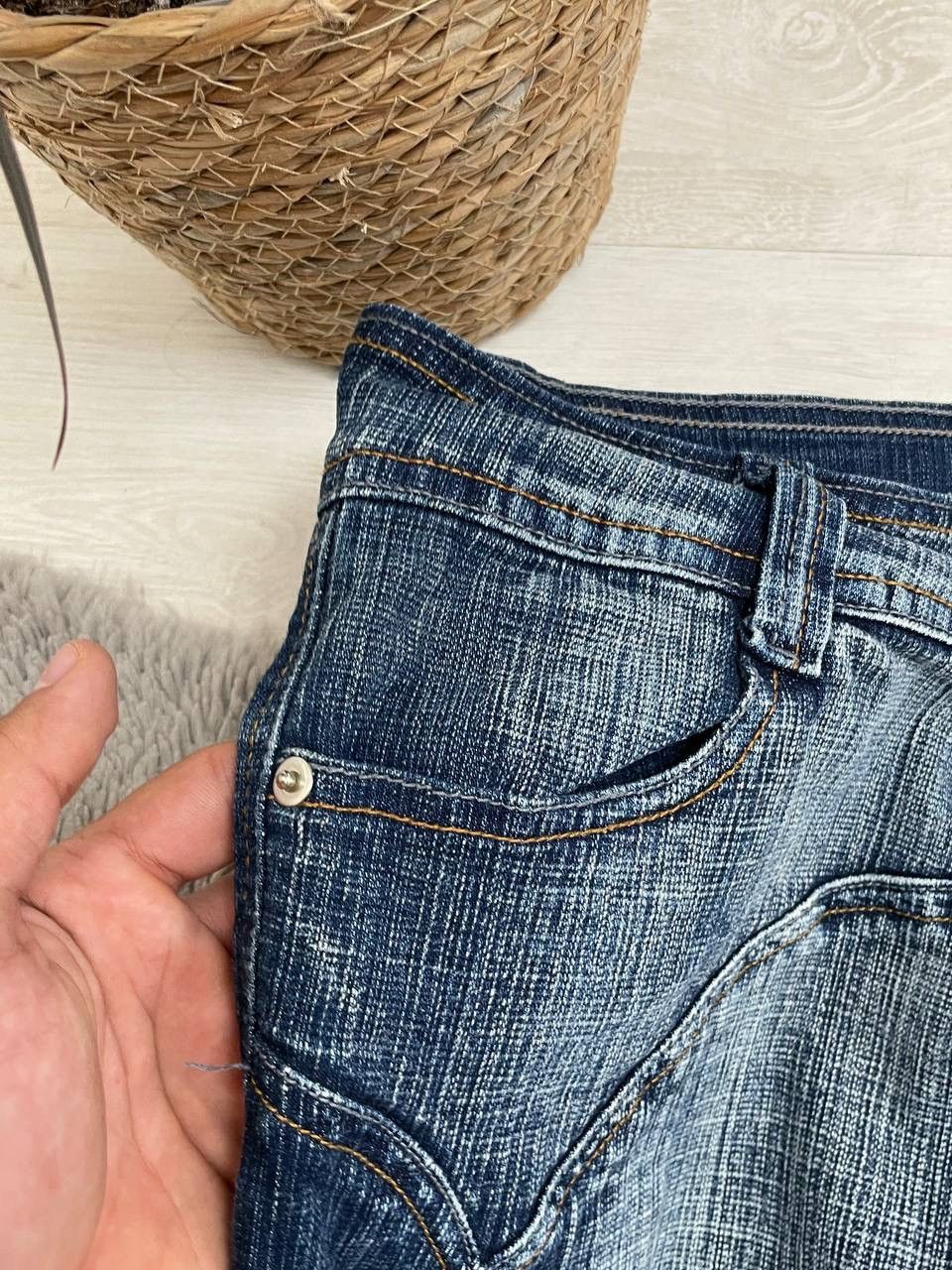 Other Vintage 90’s Baggy Jeans Big CENTER Logo Japanese Style Size US 38 / EU 54 - 8 Thumbnail