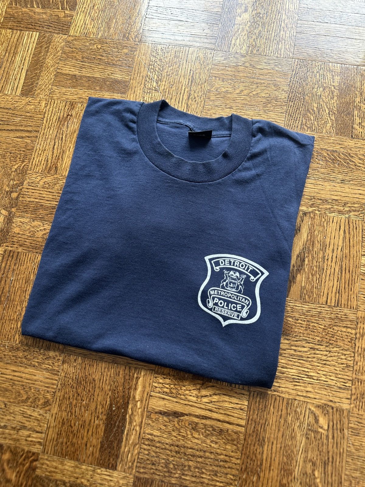 Vintage Vintage 80s Detroit Police Graphic Tee Size US L / EU 52-54 / 3 - 1 Thumbnail