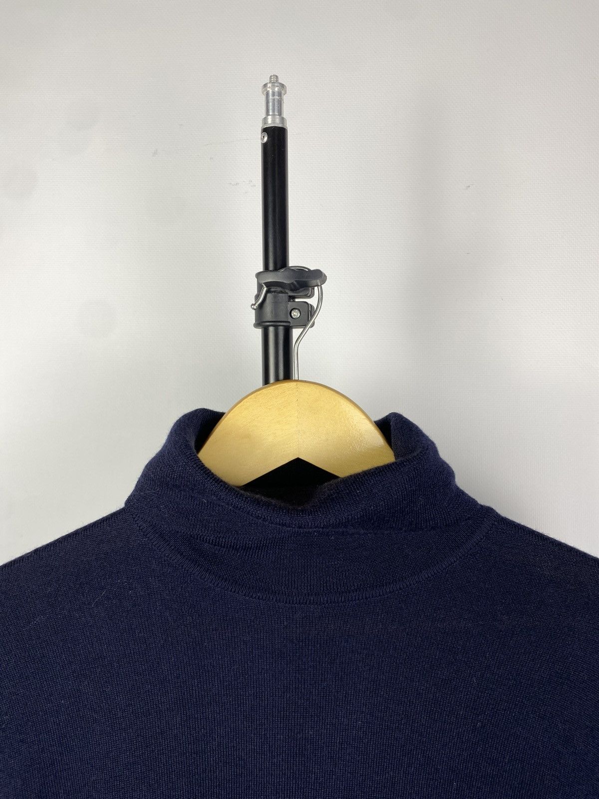 Lacoste Vintage 00s High Neck Lacoste Sweater Blue Sweatshirt Size US L / EU 52-54 / 3 - 3 Thumbnail