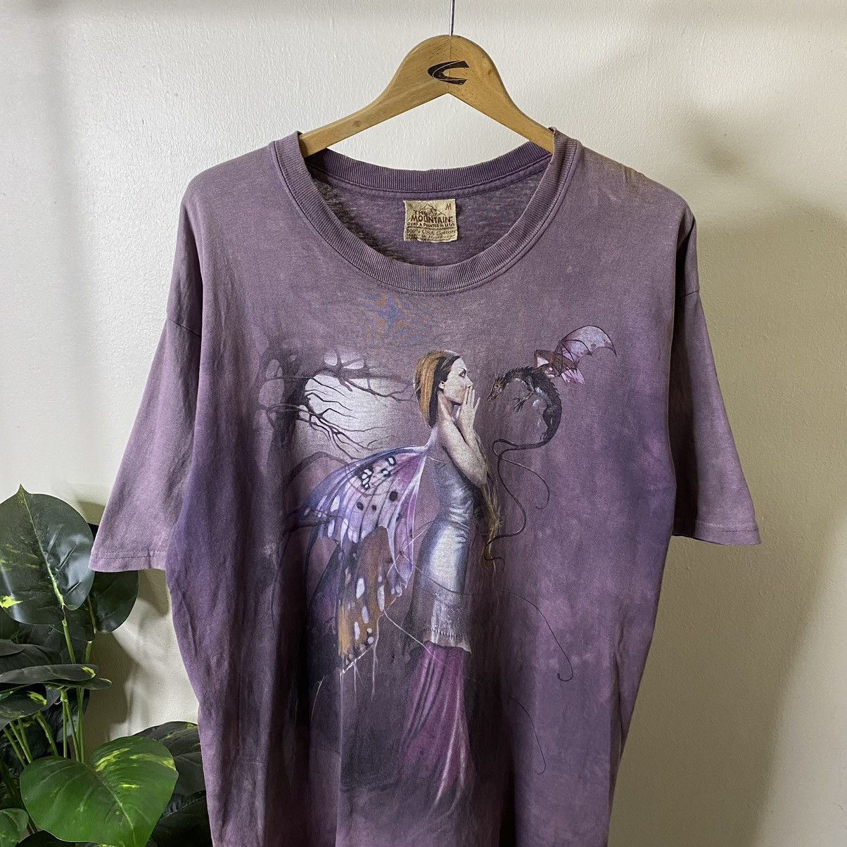 The Mountain Vintage 1990s The Mountain Dragon Angel Tie Dye Tee Size US L / EU 52-54 / 3 - 2 Thumbnail