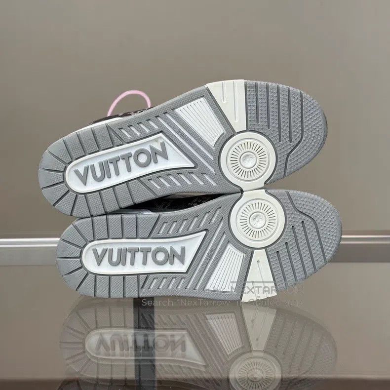 Louis Vuitton Louis Vuitton Trainer Grey and White Cowboy Board Shoes Size US 5 / EU 37 - 7 Thumbnail