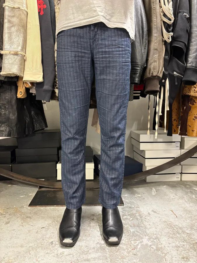 Marithe + Francois Girbaud 2000s Marithé + François Girbaud Navy Lined Pants Size US 30 / EU 46 - 2 Thumbnail
