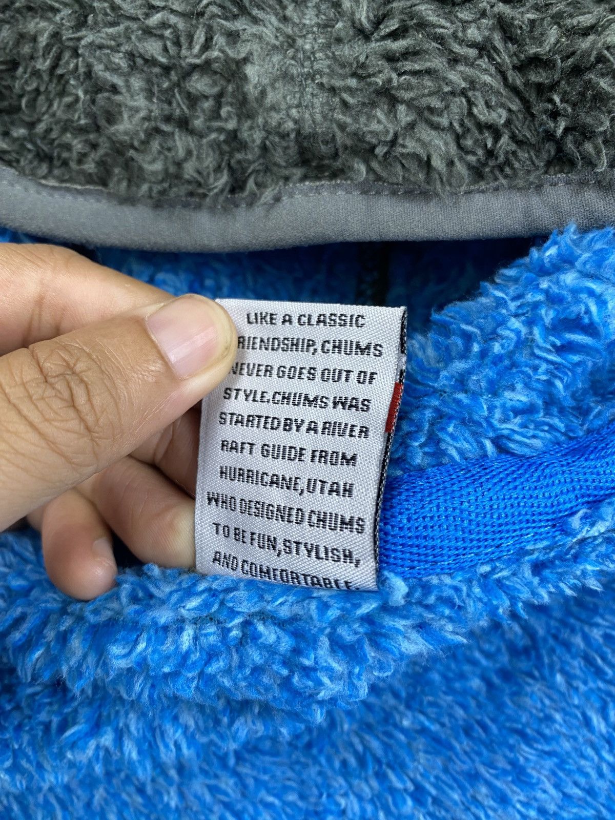 Chums Vintage Chums Grey Sherpa Zipper Hoodie Size US M / EU 48-50 / 2 - 10 Thumbnail