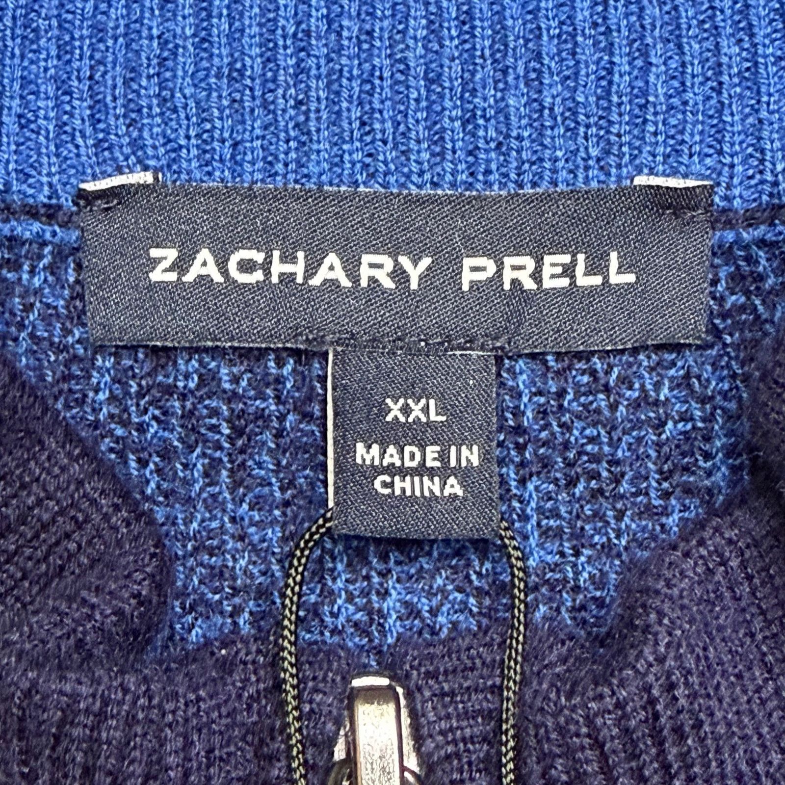 Other Zachary Prell 1/4 Zip Sweater XXL Wool Blend Men Knit NWT Size US XXL / EU 58 / 5 - 2 Thumbnail