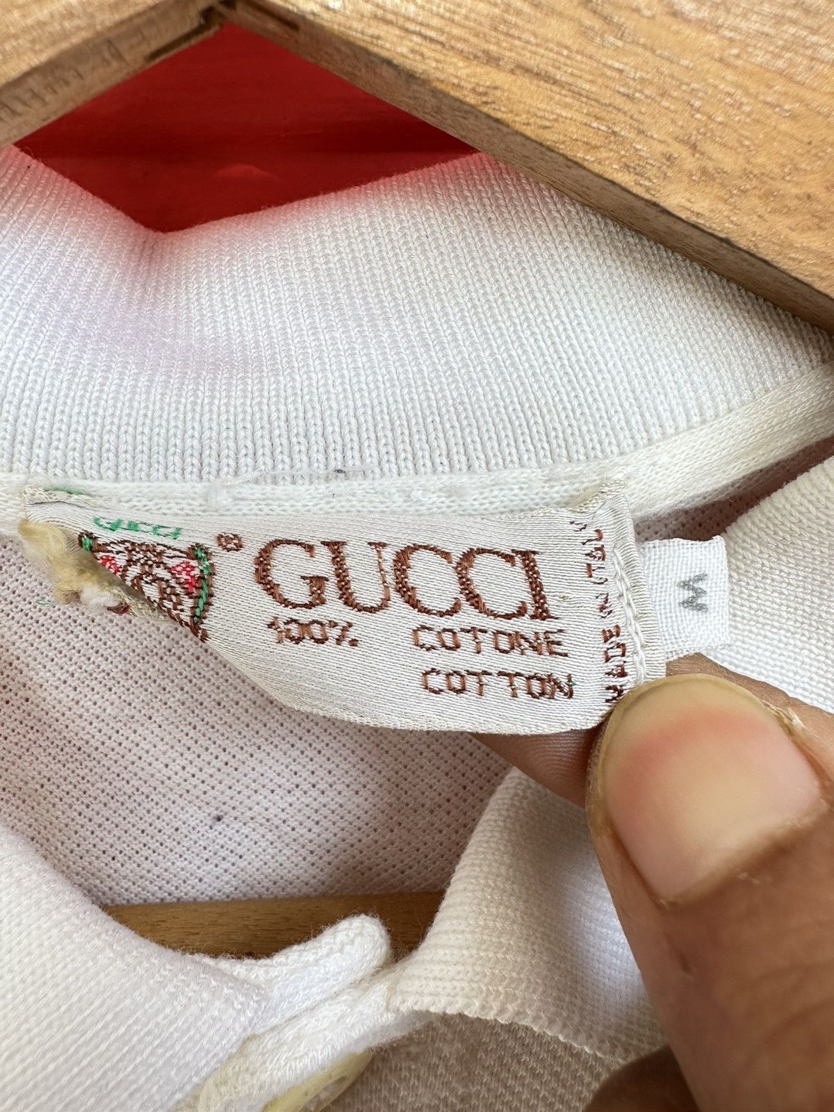 Gucci Vintage 80s Gucci Embroidered Polo Tee Size US M / EU 48-50 / 2 - 4 Thumbnail
