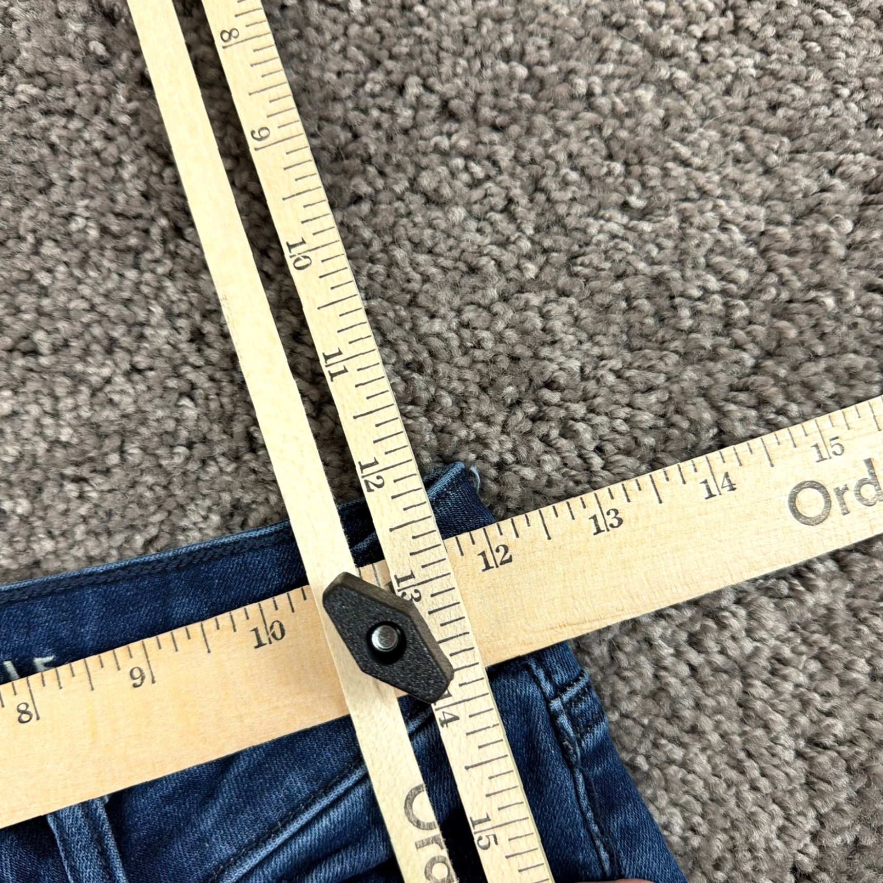 American Eagle Outfitters VINTAGE American Eagle Outfitters Jeans Womens 0 Flare Mid Rise Dark Wash Stretch Festival 23x32 Womens Jeans Farbe Blue Size 25" / US 0 / IT 36 - 5 Thumbnail