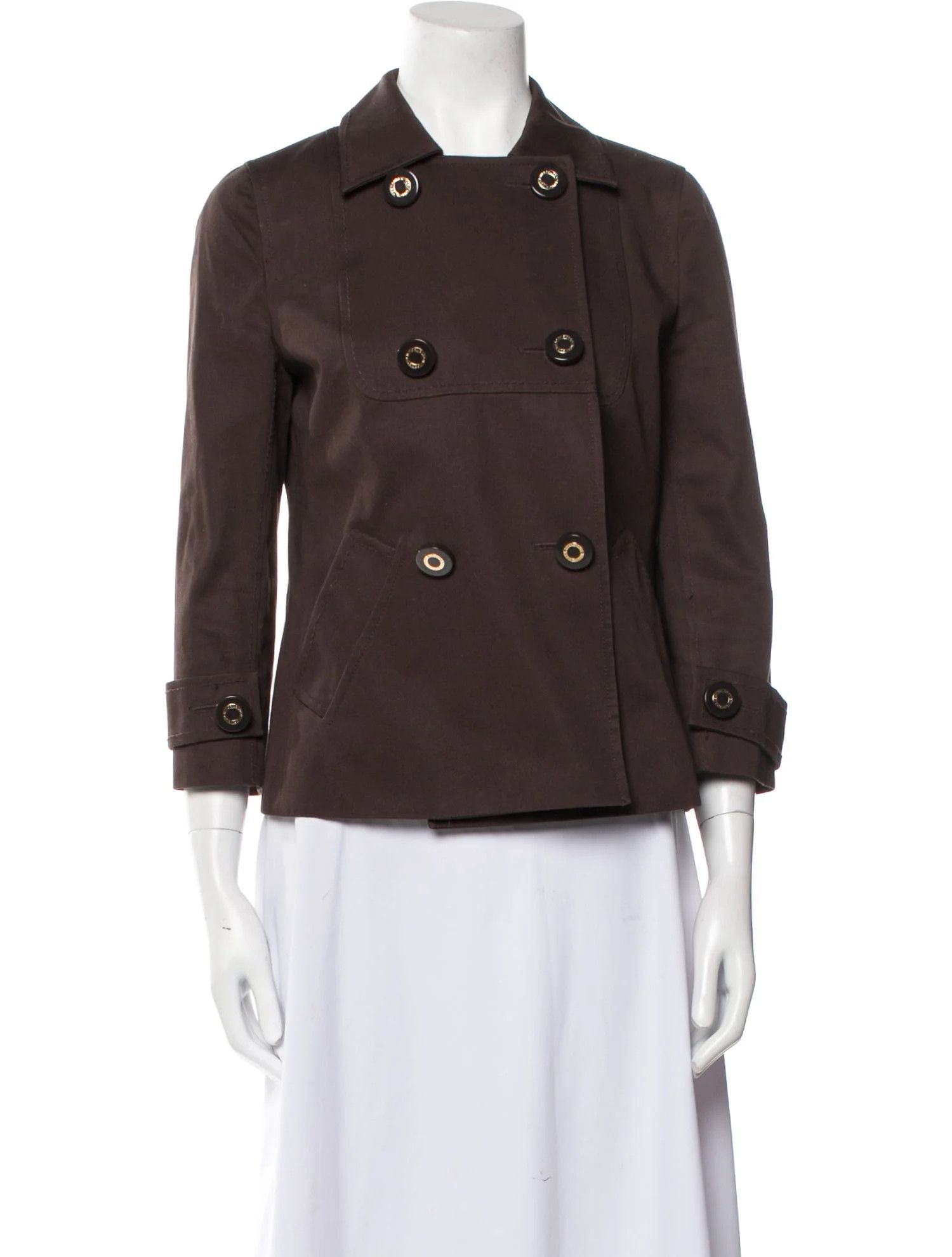 Tory Burch Tory Burch Utility Jacket – Brown (Size 6) Size M / US 6-8 / IT 42-44 - 1 Thumbnail