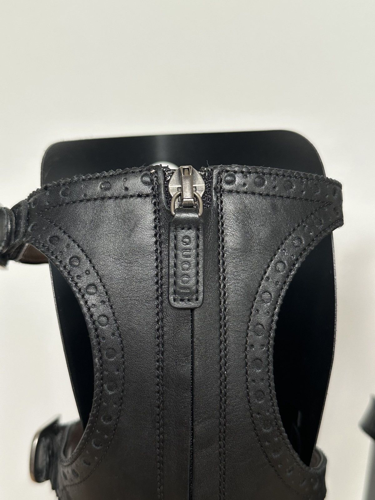 Gucci Gucci Queercore Leather Knee High Boots Shoes With Box Size US 6.5 / IT 36.5 - 11 Thumbnail