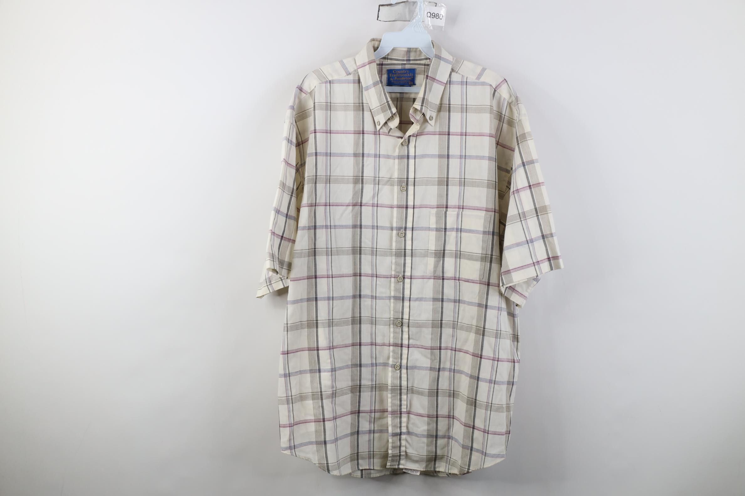 Pendleton Vintage 90s Pendleton Country Short Sleeve Button Down Shirt Size US XL / EU 56 / 4 - 1 Thumbnail