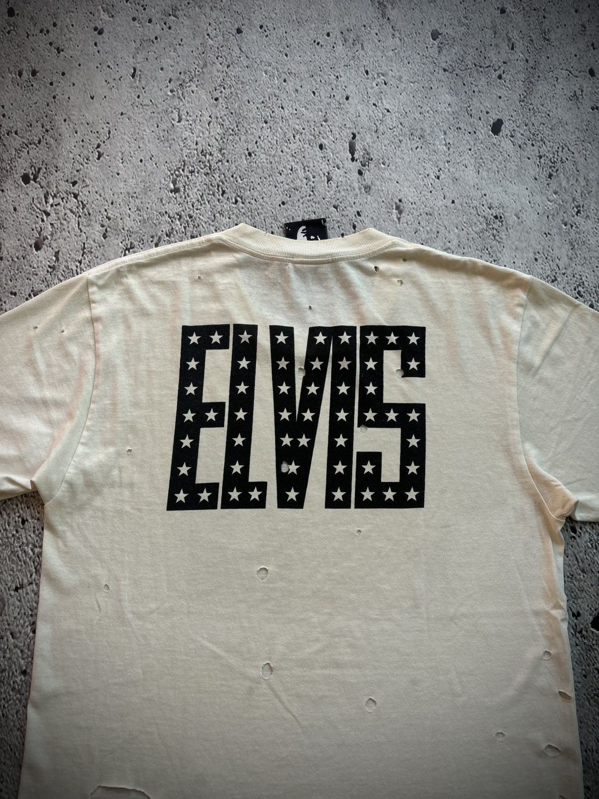 Hysteric Glamour Hysteric Glamour Elvis Presley Thrashed Tshirt Size US M / EU 48-50 / 2 - 3 Thumbnail