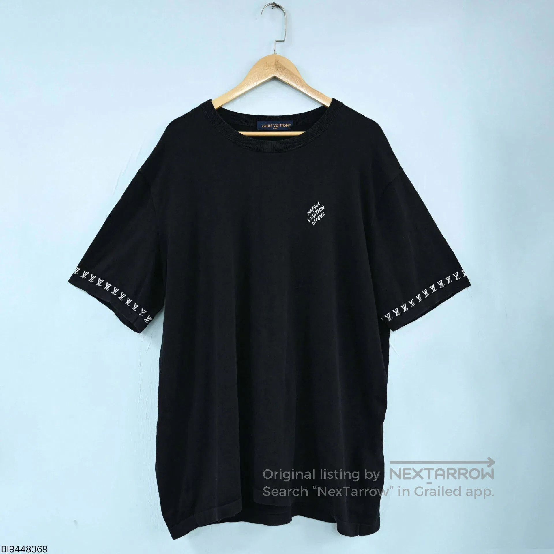 Louis Vuitton louis vuitton black logo cotton t-shirt. Size US XXL / EU 58 / 5 - 1 Thumbnail